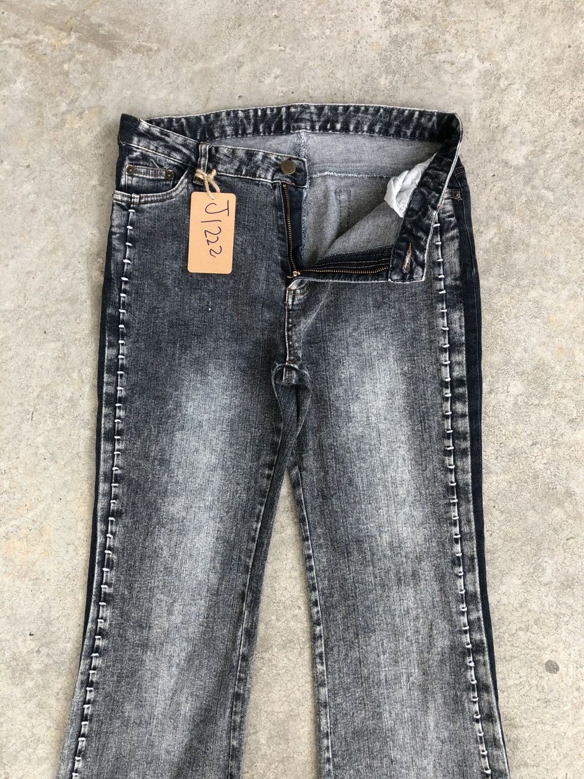 If Six Was Nine Japanese Nouvo Flared Jeans Distressed Jeans Size US 30 / EU 46 - 3 Thumbnail