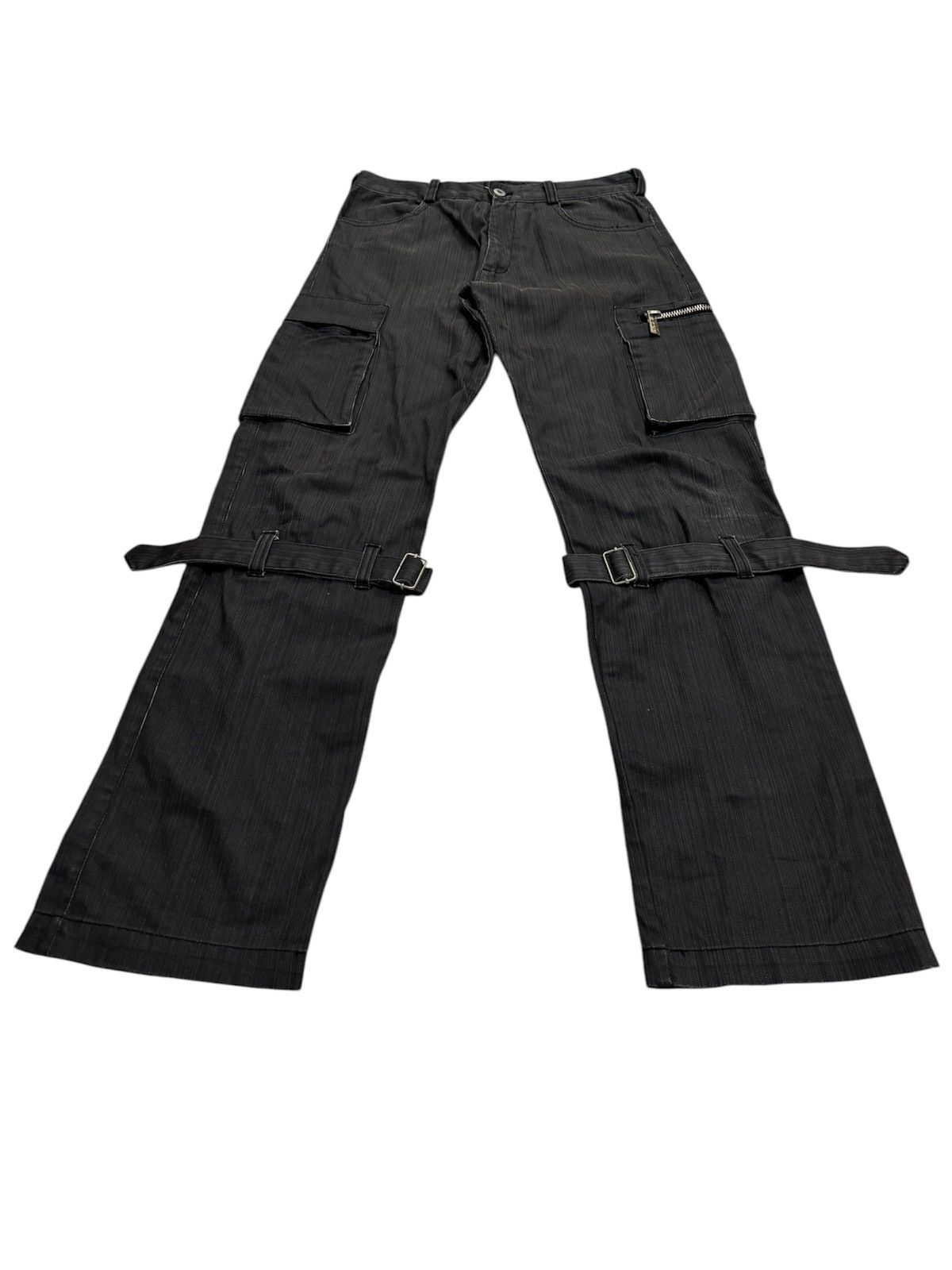 Japanese Brand JAPANESE STYLE IN THE ATTIC GOTH BONDAGE PUNK CARGO PANTS Size US 29 - 1 Thumbnail