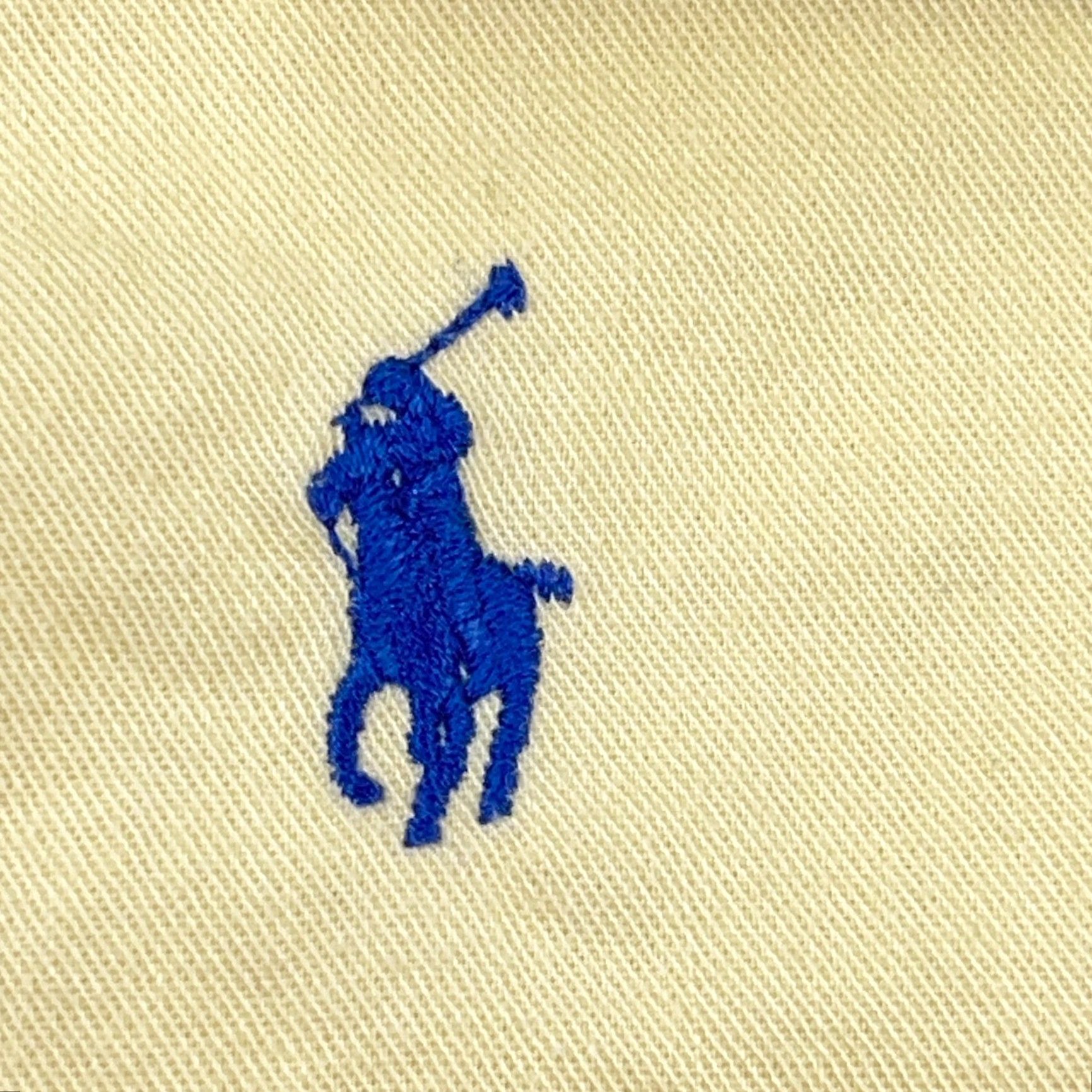 Ralph Lauren Ralph Lauren Button-Up Shirt Men XL Yellow Blaire Twill Pony Dress Adult Size 46R - 4 Thumbnail
