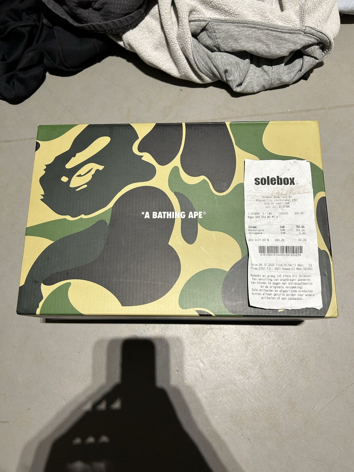Bape A Bathing Ape Bape SK8 Sta Triple White Leather – Size 11 Size US 11 / EU 44 - 6 Thumbnail