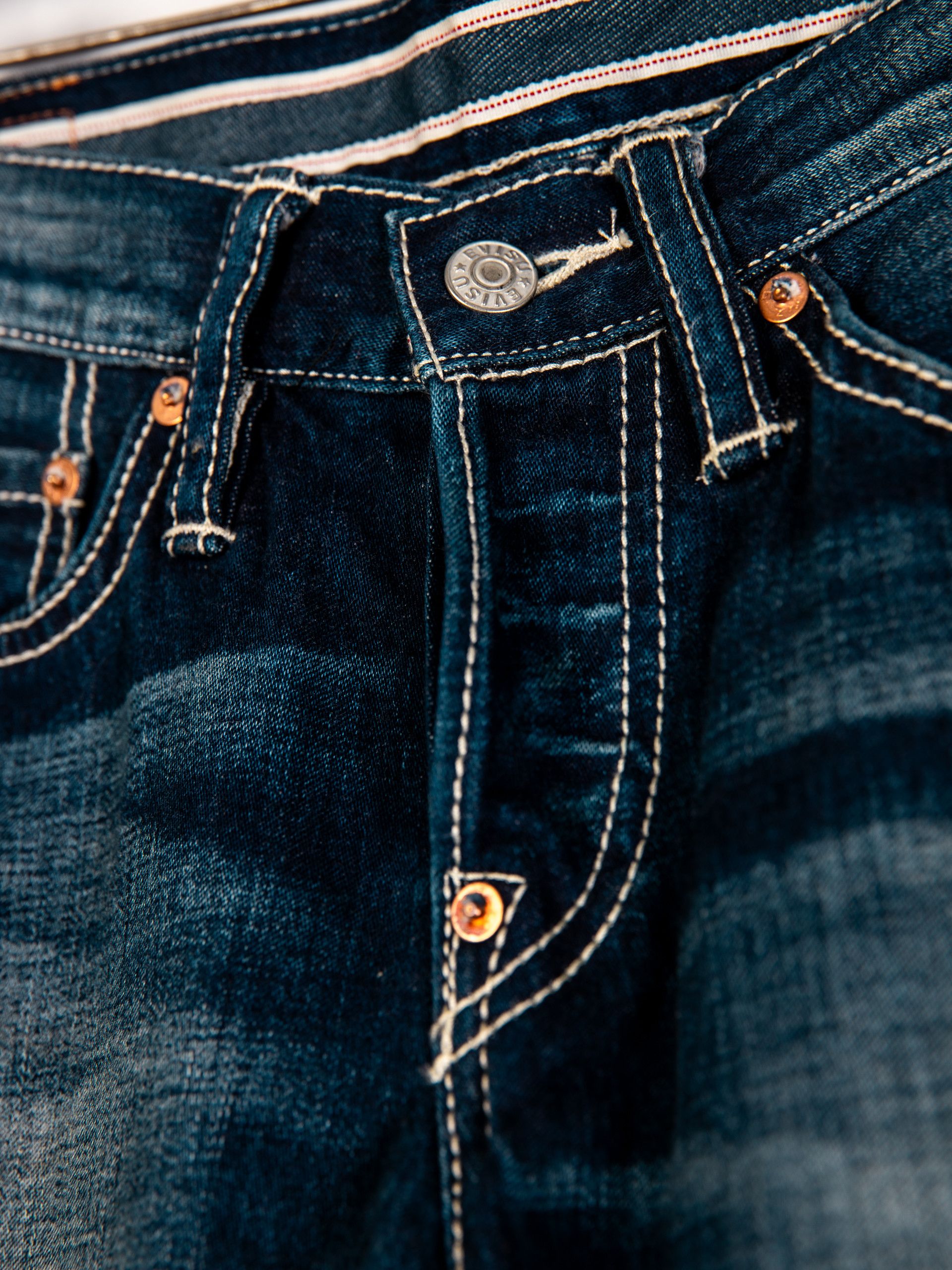 Evisu Selvedge Cargo Jeans Size 29" - 3 Thumbnail