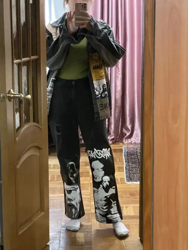 Japanese Brand Gothic Baggy Jeans Size US 32 / EU 48 - 1 Thumbnail