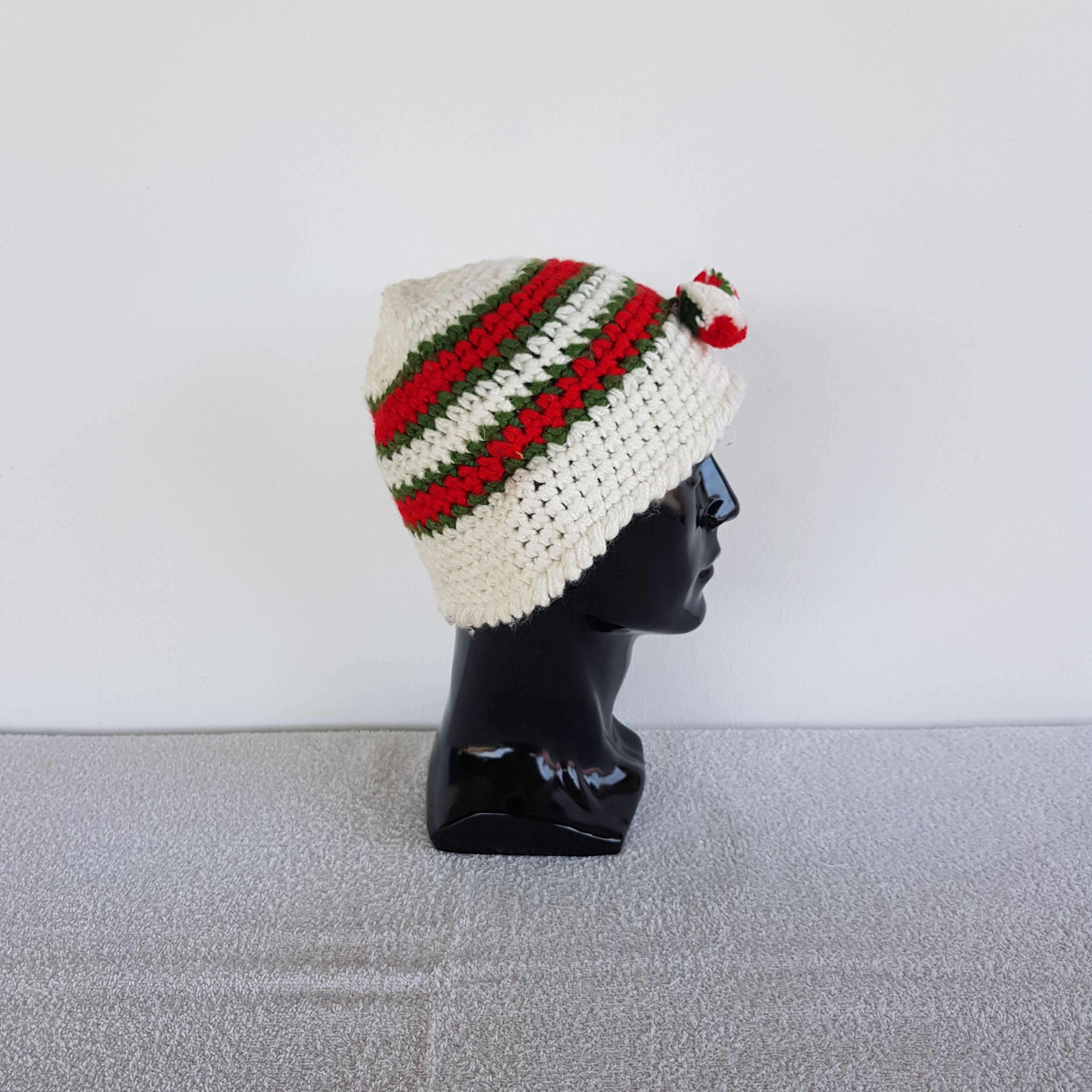 Japanese Brand Vintage Slouchy Crochet Beanie 90s Japan Snow Caps Hats Size ONE SIZE - 3 Thumbnail