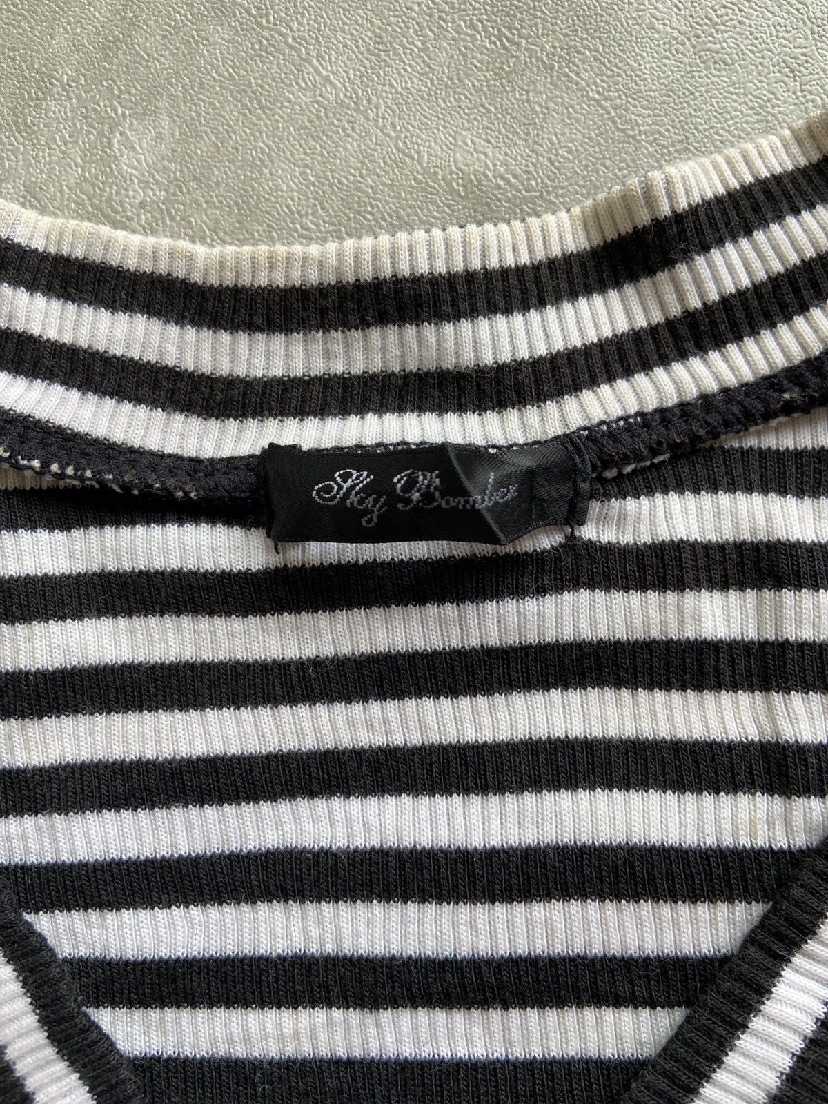 Beauty Beast × If Six Was Nine × Japanese Brand Sly Bombex Striped Love Tshirt Size M / US 6-8 / IT 42-44 - 4 Thumbnail