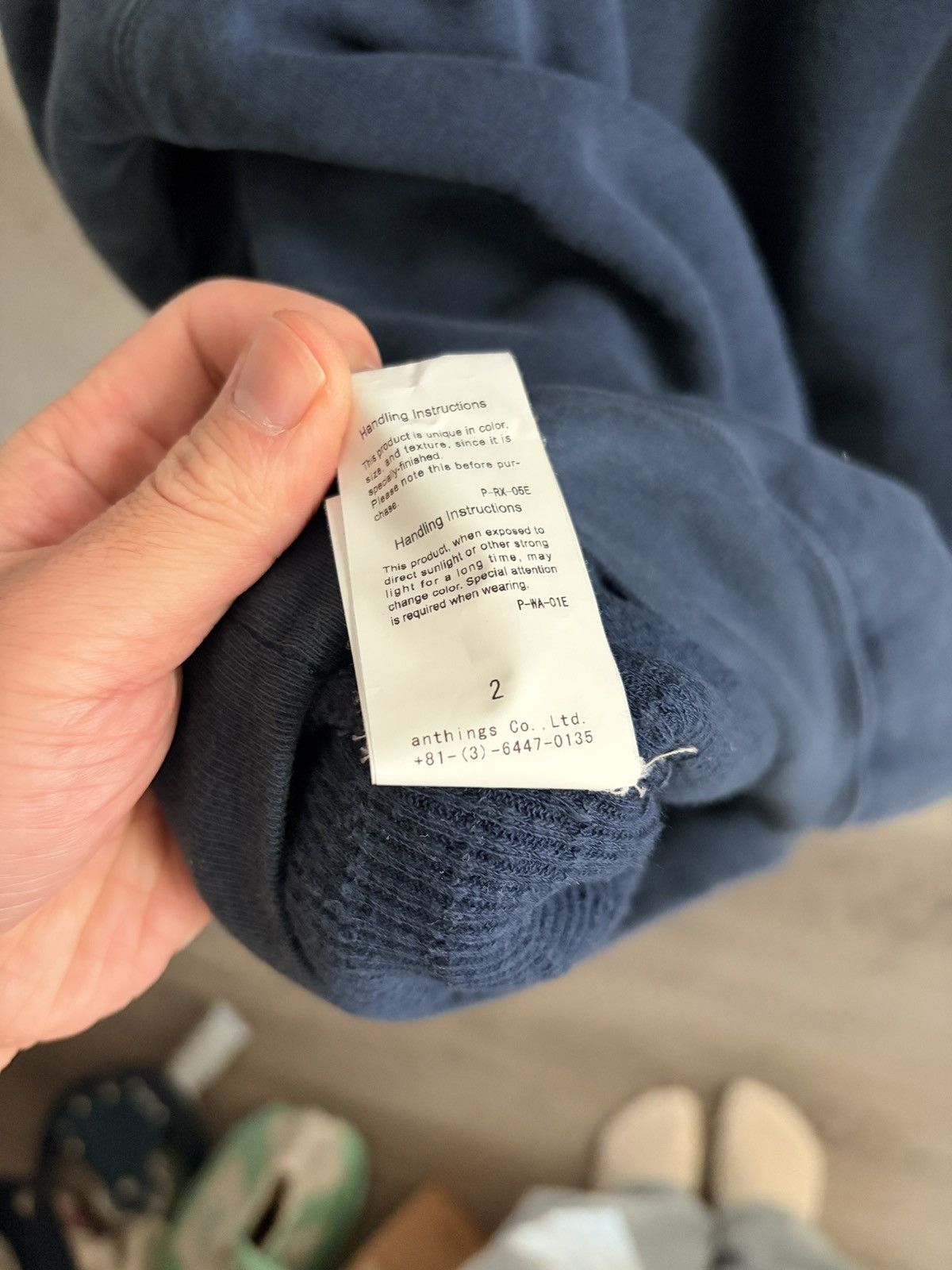 A.PRESSE Navy vintage hoodie size 2 Size US M / EU 48-50 / 2 - 3 Thumbnail