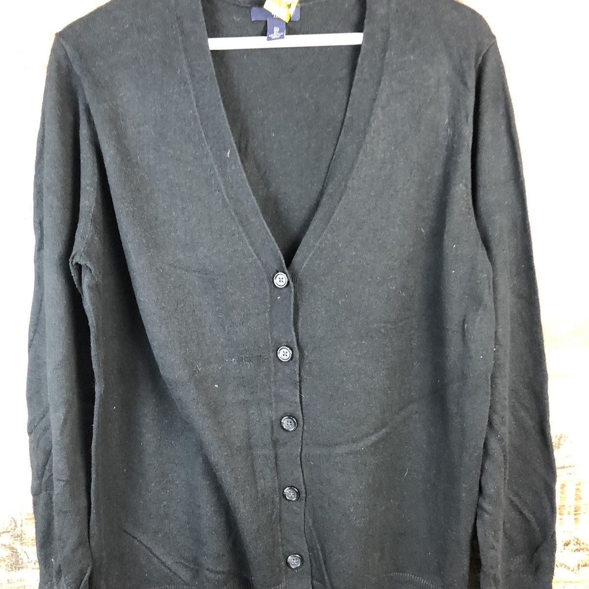 Vintage DL Gap Black Cardigan Knitwear #C444 Size US L / EU 52-54 / 3 - 5 Thumbnail