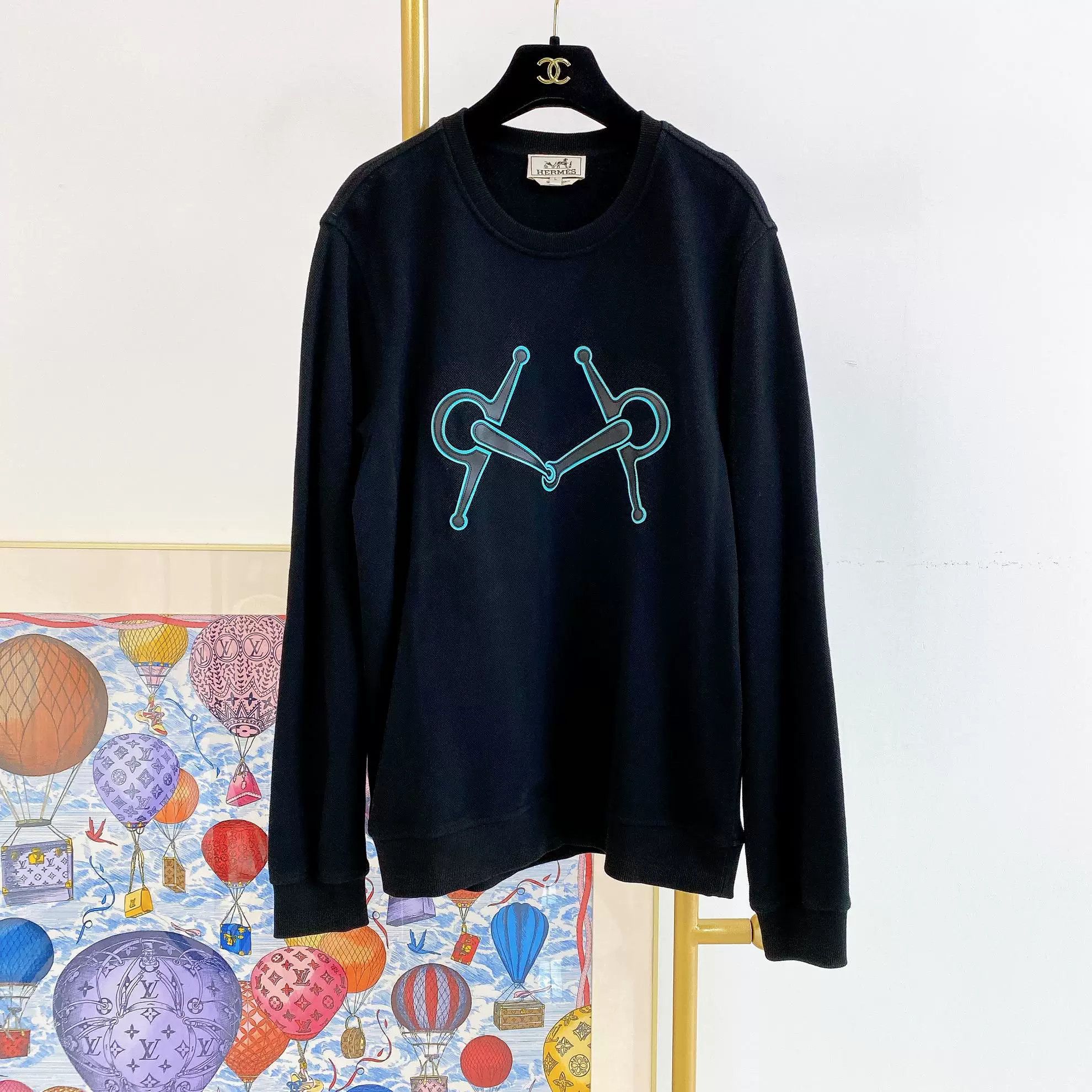 Hermes Hermes Black Sweatshirt L Size Size US L / EU 52-54 / 3 - 1 Thumbnail