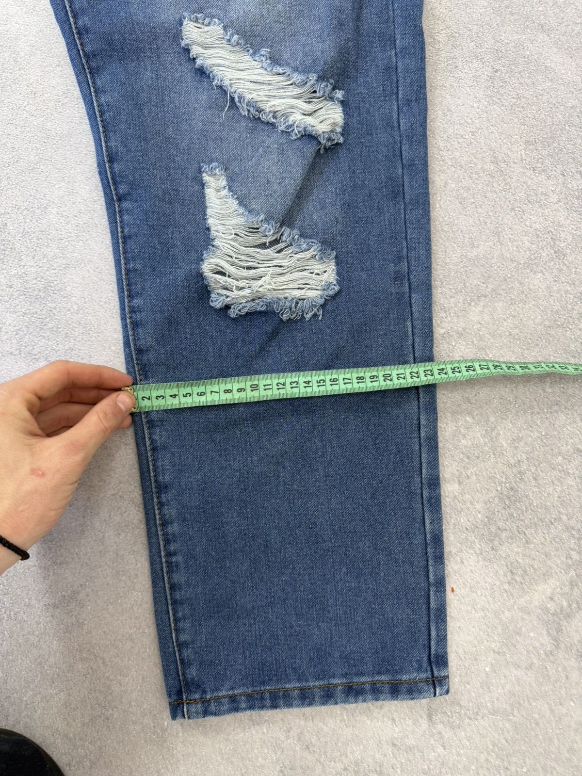 Hedi Slimane Vintage Diesel Dior Hedi Slimane Style Washed Denim Jeans Size US 36 / EU 52 - 11 Thumbnail