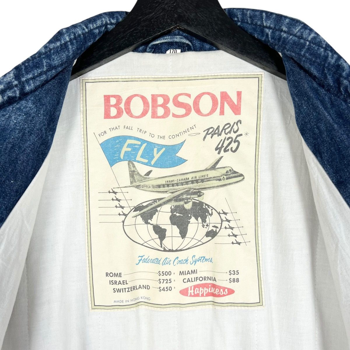 Vintage Vintage Bobson Denim Zipper Jacket Size US L / EU 52-54 / 3 - 8 Thumbnail