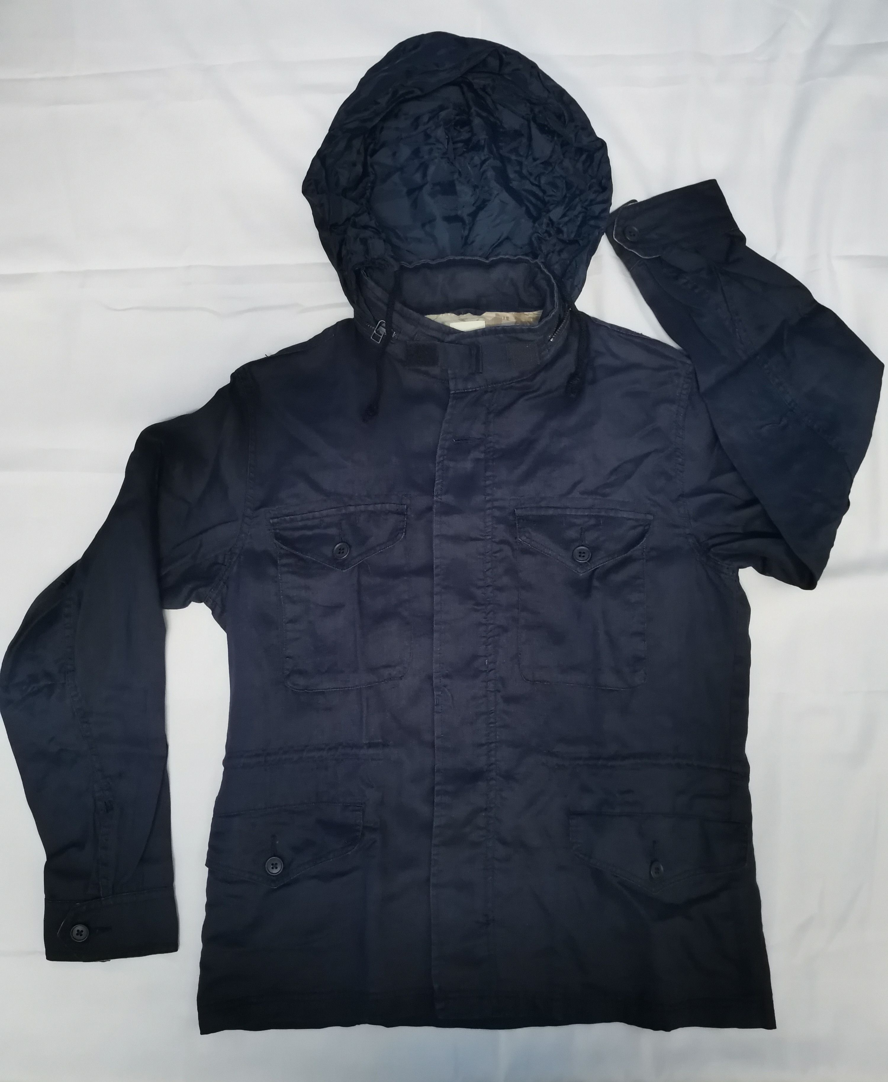 image of Back Number Casual Jacket Hoodie Shirt Japan Designer in Blue, Men's (Size Large)