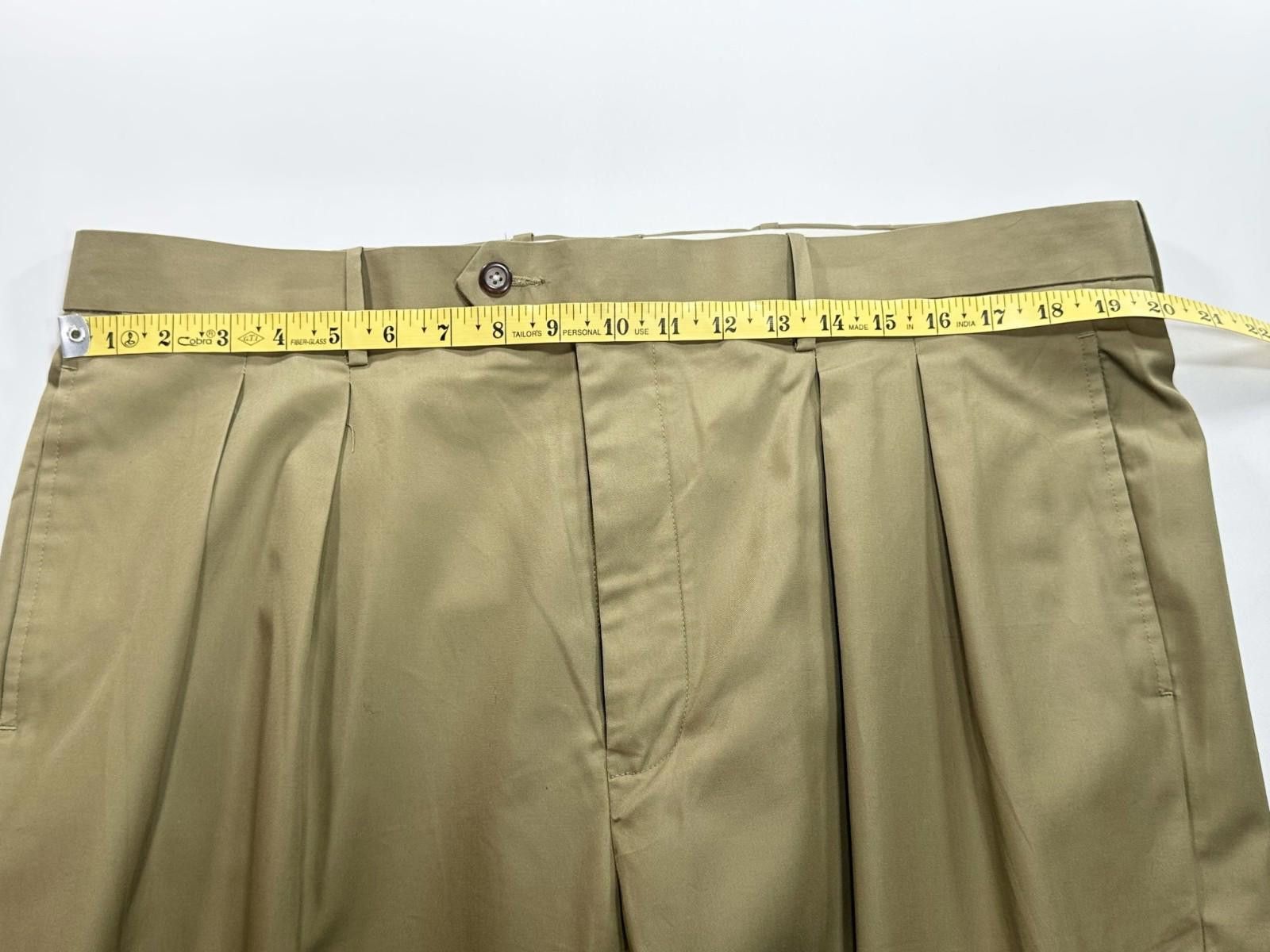 Other Royal Khaki Unhemmed Straight Leg Chinos Brown Mens 40/37 Size US 40 / EU 56 - 3 Thumbnail