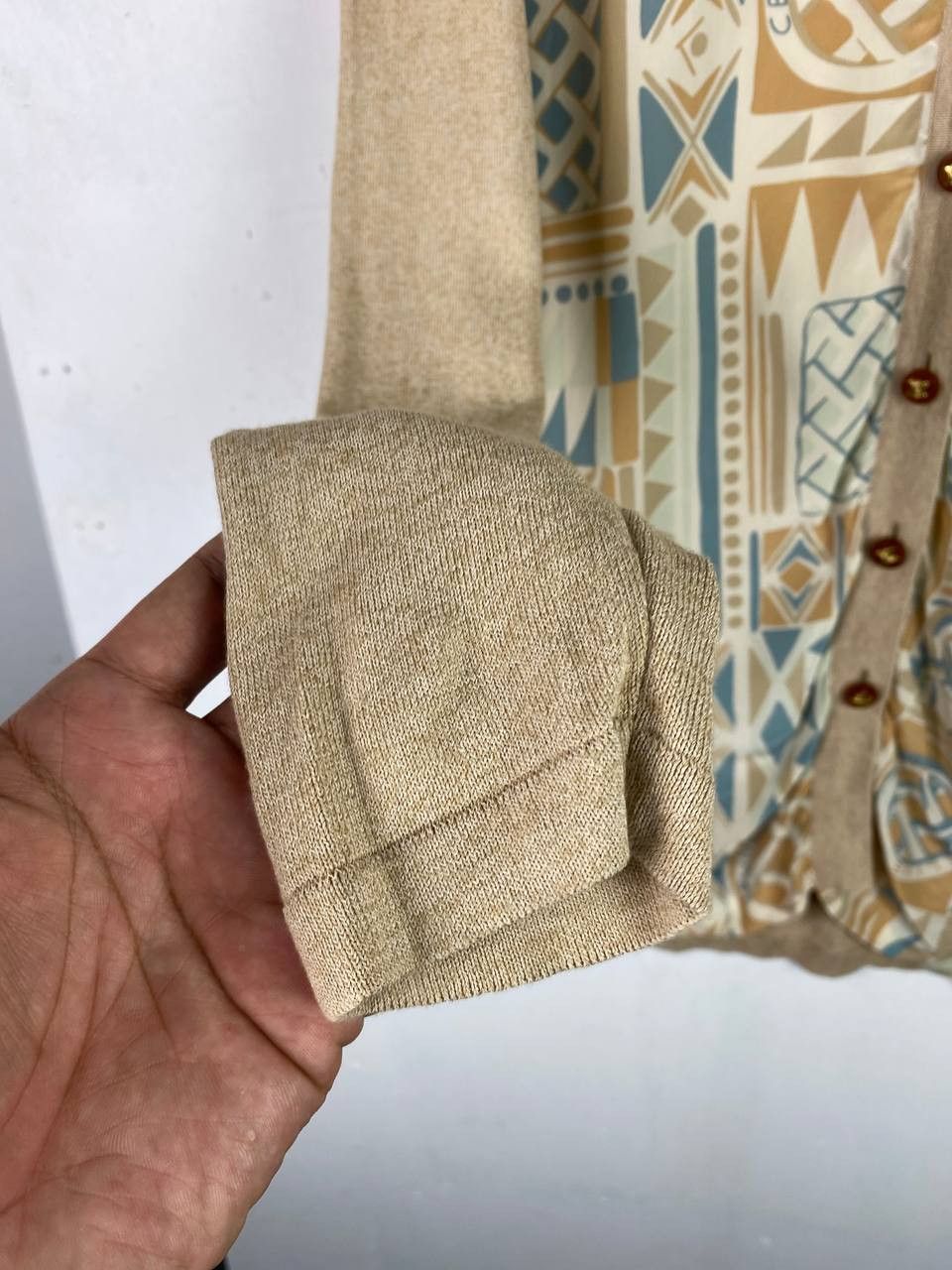 Celine vintage celine rayon cardigan nice design Size US L / EU 52-54 / 3 - 5 Thumbnail