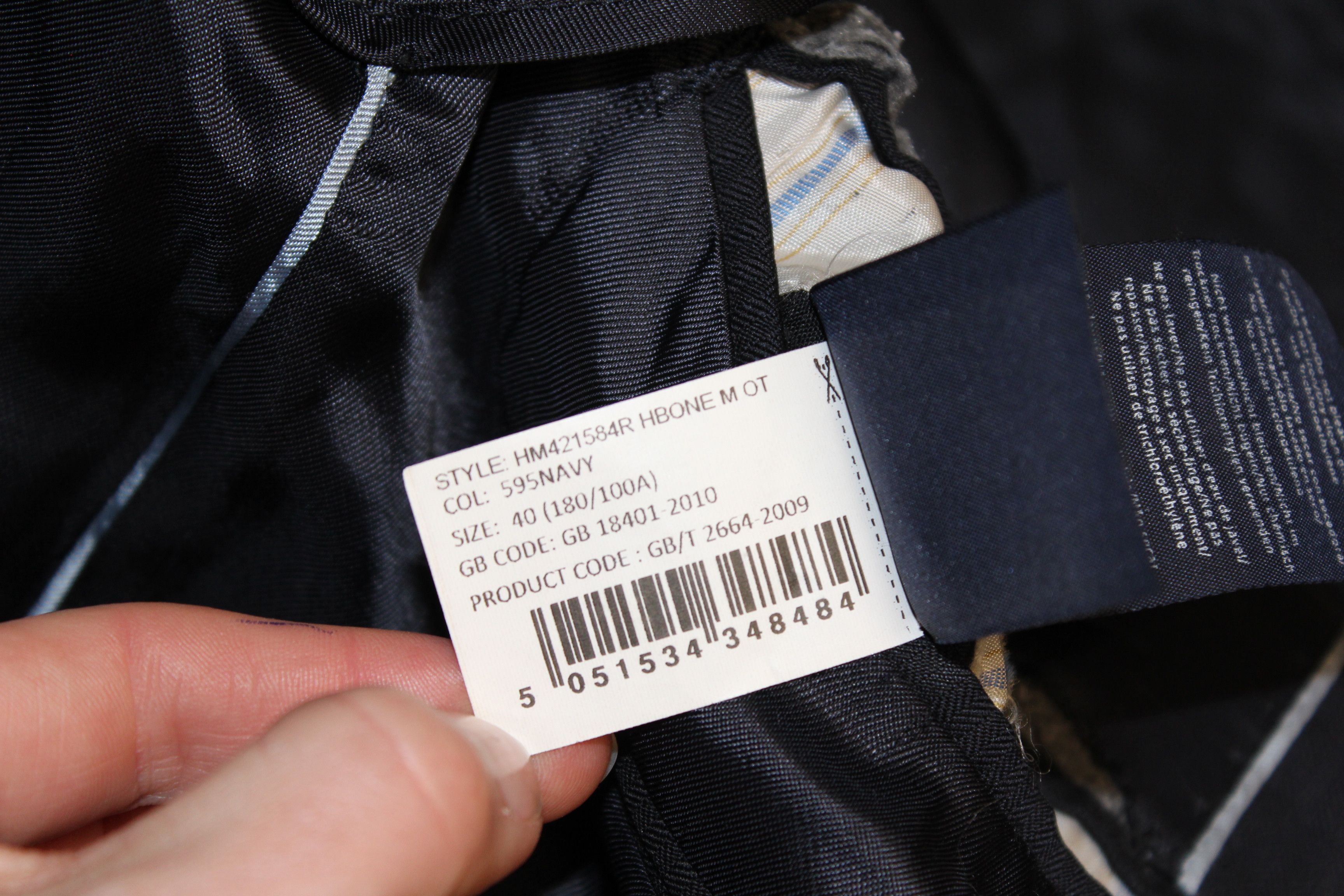 Designer Mens Hackett Classic Suit Tailoring Size 40 Size 40R - 8 Thumbnail