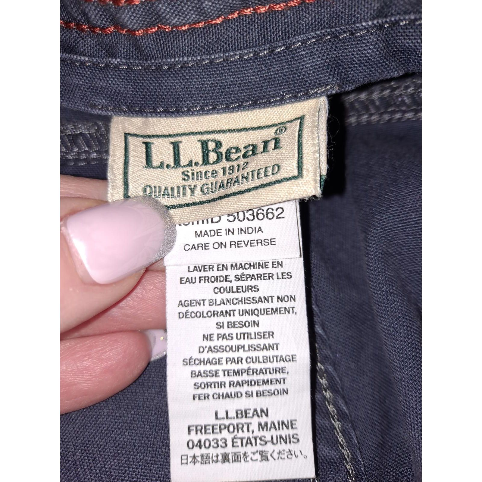 L.L. Bean L.L. Bean Navy Blue Chino Cotton Blend Size 38x30 Size US 38 / EU 54 - 7 Thumbnail