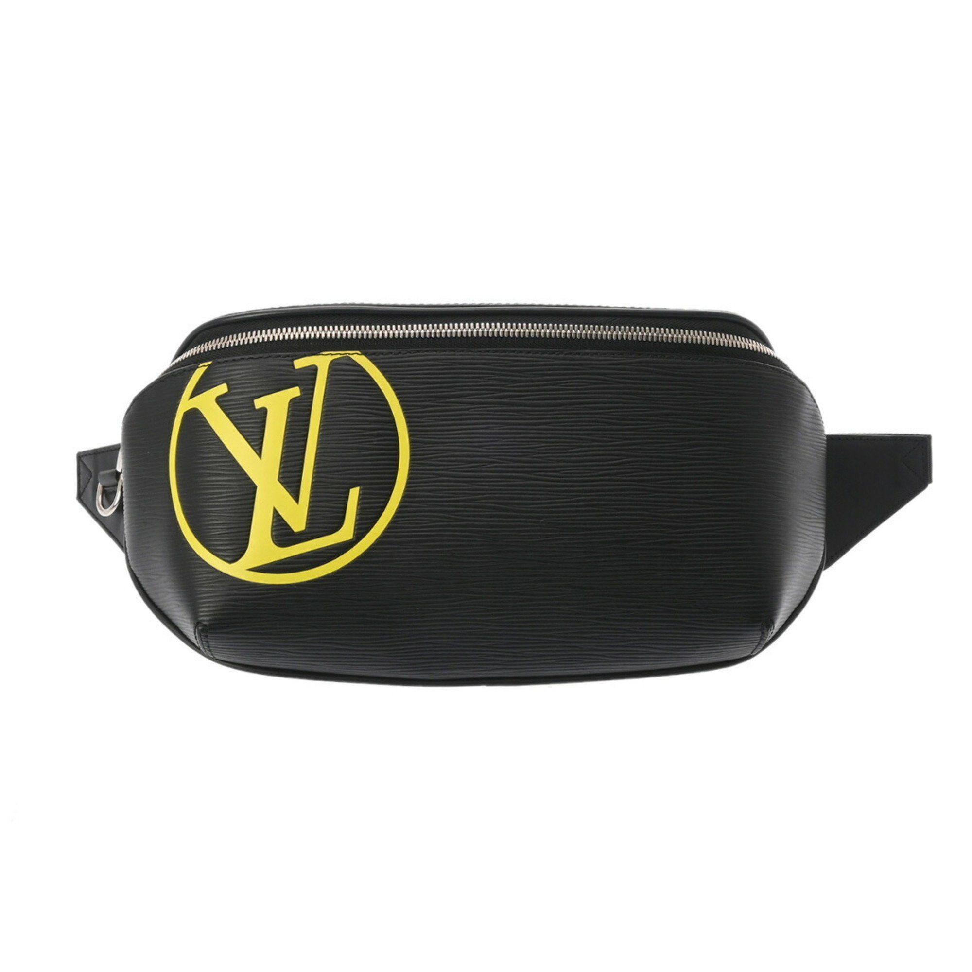 Louis Vuitton LOUIS VUITTON Epi Bum Bag LV Circle Black M55131 Men's Leather Body Size ONE SIZE - 1 Thumbnail
