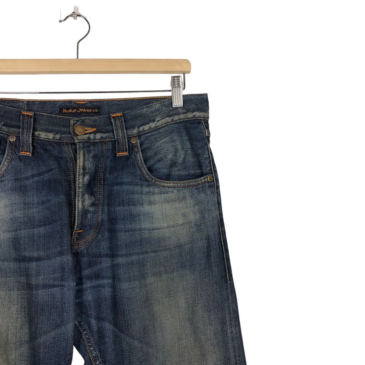 Japanese Brand 🔥Rare Distressed Denim Design Nudie Jeans Japan Made Size US 32 / EU 48 - 4 Thumbnail