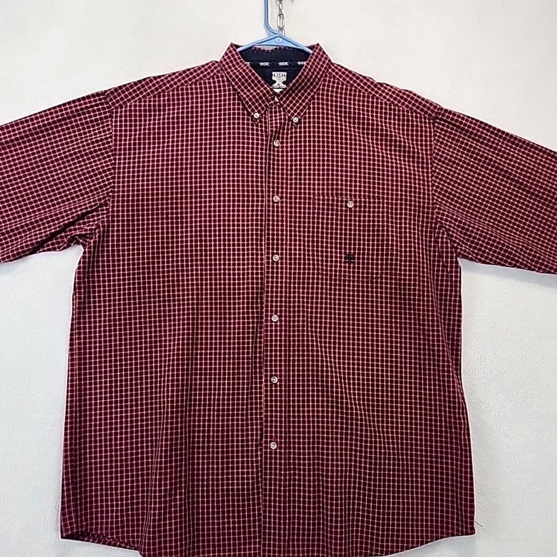 Wrangler Wrangler 20X Western Dress Shirt Red Plaid Button-Up 2XL Mens Cotton Long Sleeve Cowboy Outdoor Workwear Shirt Size 48R - 4 Thumbnail