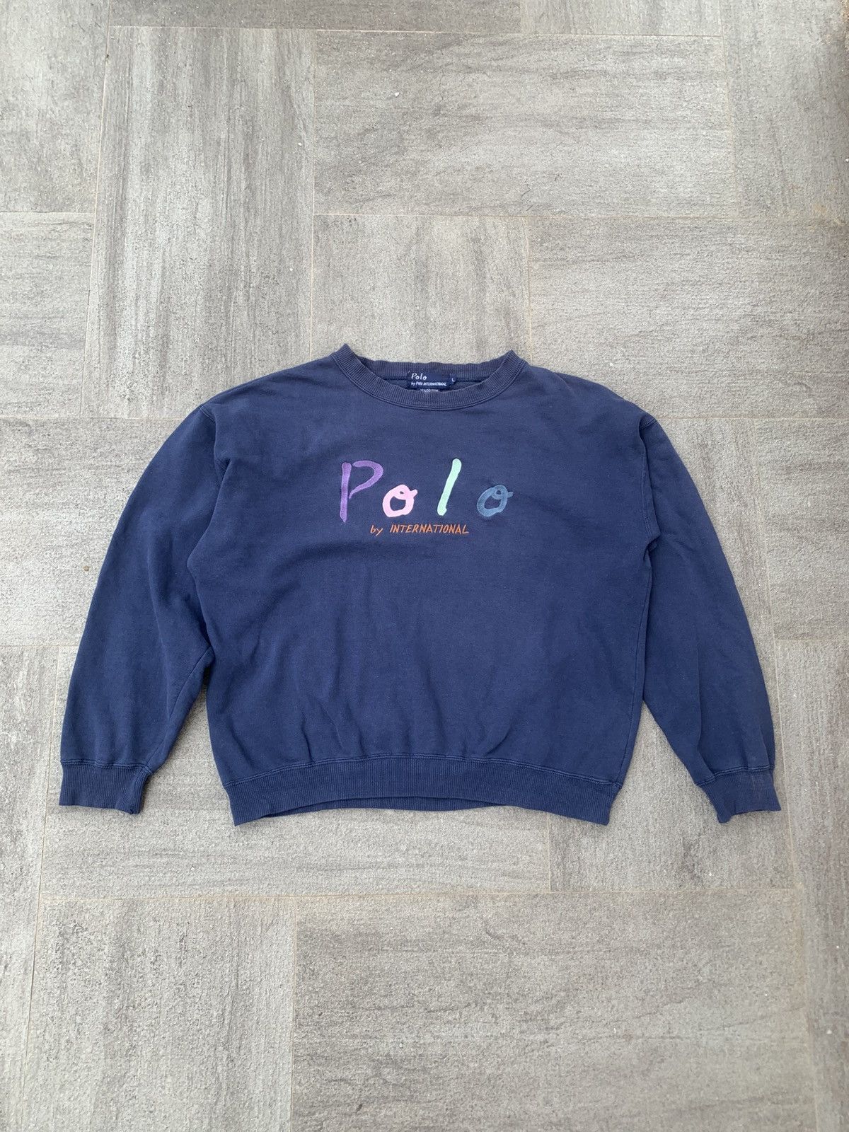 Vintage Vintage Polo Sweatshirt Size US L / EU 52-54 / 3 - 1 Thumbnail