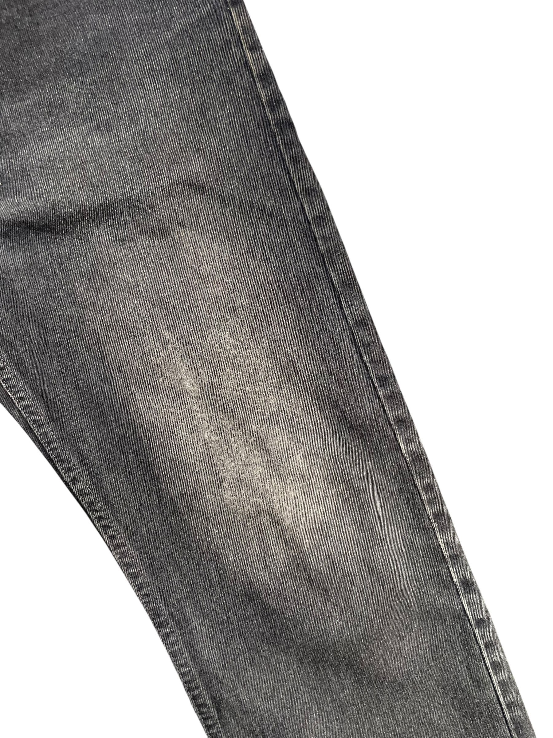 Levi's Vintage 1998 Levis 505 e Black Faded Denim Size US 31 - 6 Thumbnail
