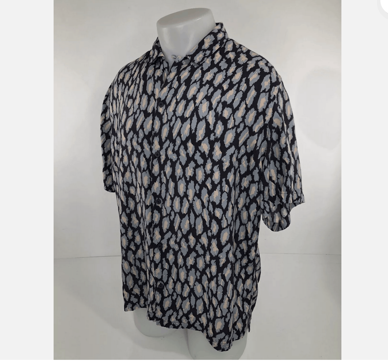 Allsaints All Saints Short Sleeve Abstract Print Button Up Down Shirt Size US XL / EU 56 / 4 - 3 Thumbnail