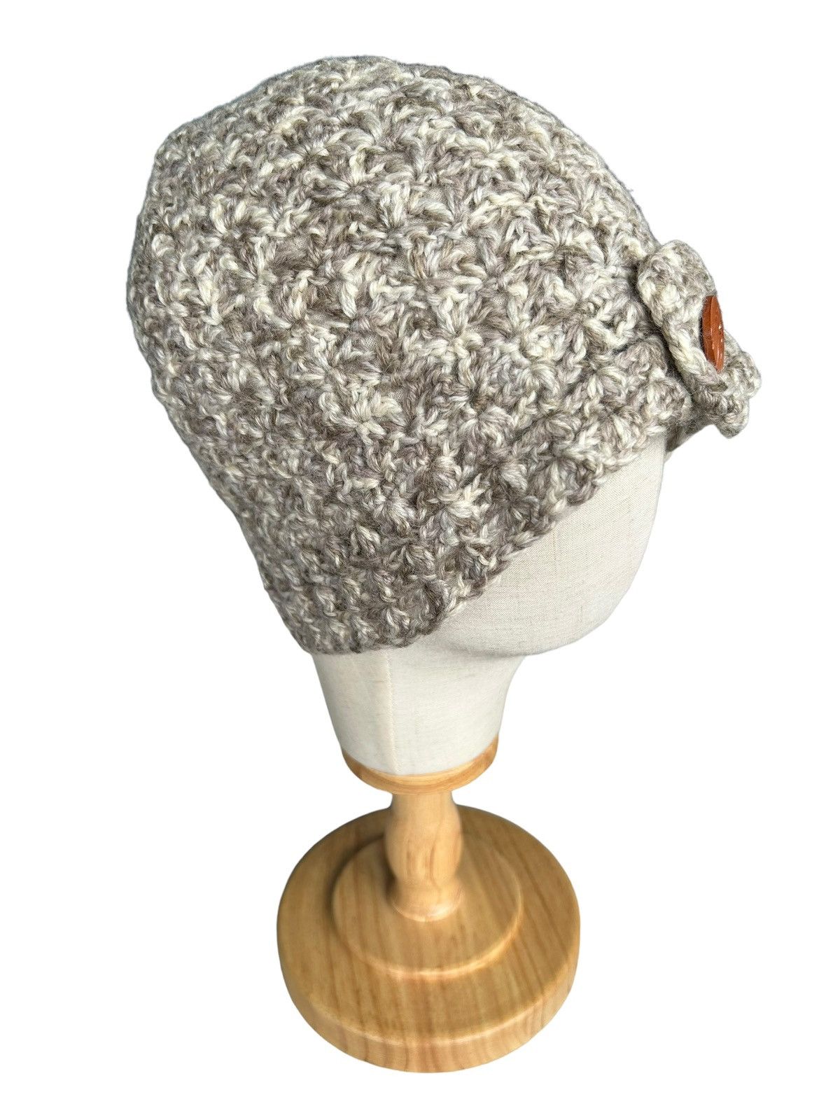 Japanese Brand Handmade Crochet Knitted Beanie Hats Size ONE SIZE - 2 Thumbnail
