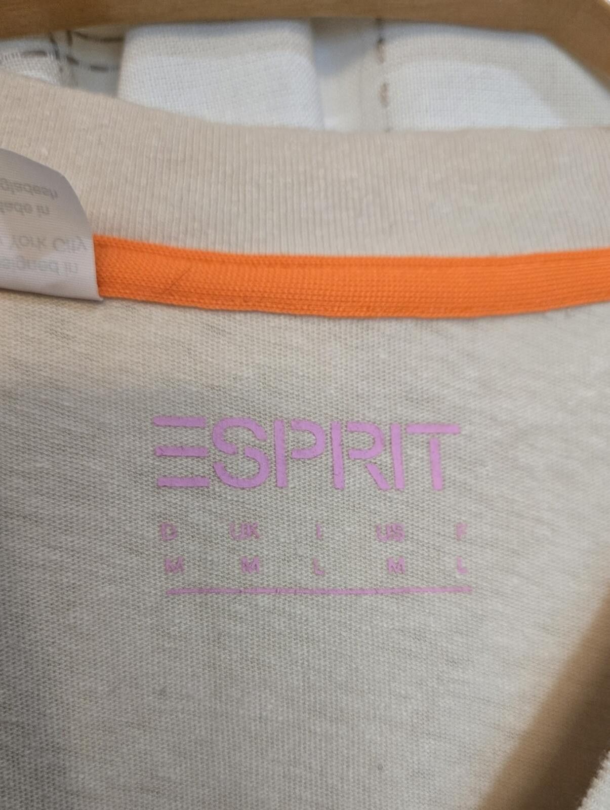 Esprit Esprit Linen Blend Asymmetrical Hem Tee Size M / US 6-8 / IT 42-44 - 2 Thumbnail