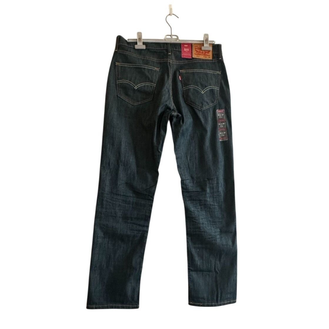 Levi's Levi’s 511 Slim Stretch Denim Jeans Dark Indigo Black W34 L3 Size US 34 / EU 50 - 2 Thumbnail