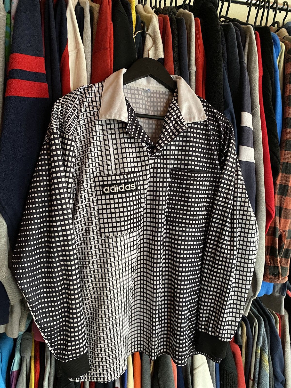 Adidas VINTAGE ADIDAS 3D RUGBY LONG SLEEVE 90s Size US XL / EU 56 / 4 - 2 Thumbnail