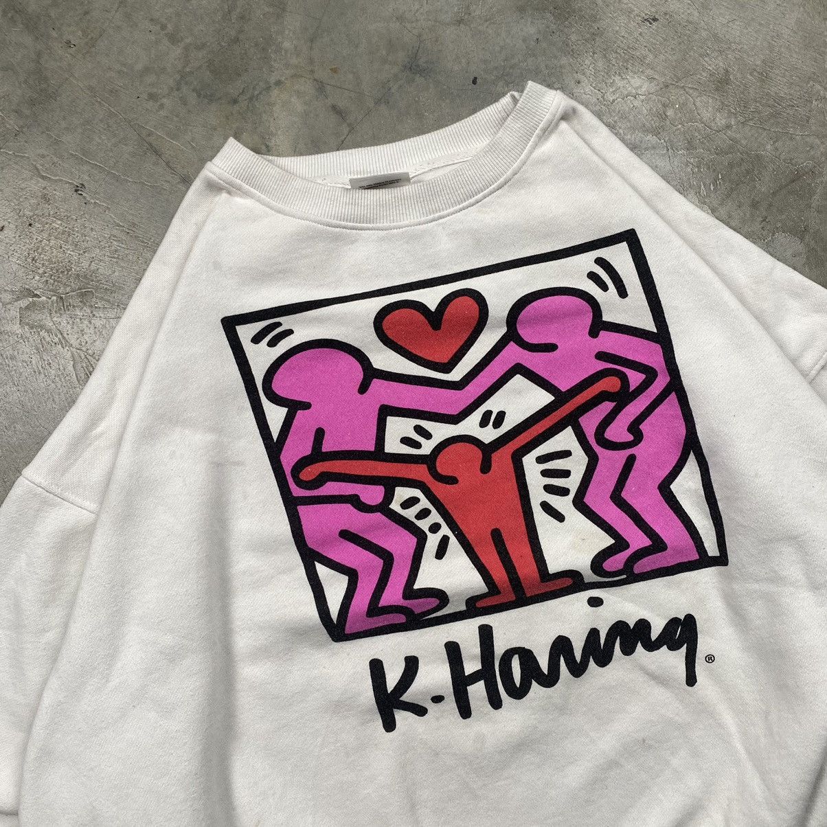 Keith Haring Keith Haring One Love Art Baggy Crewneck Size ONE SIZE - 2 Thumbnail