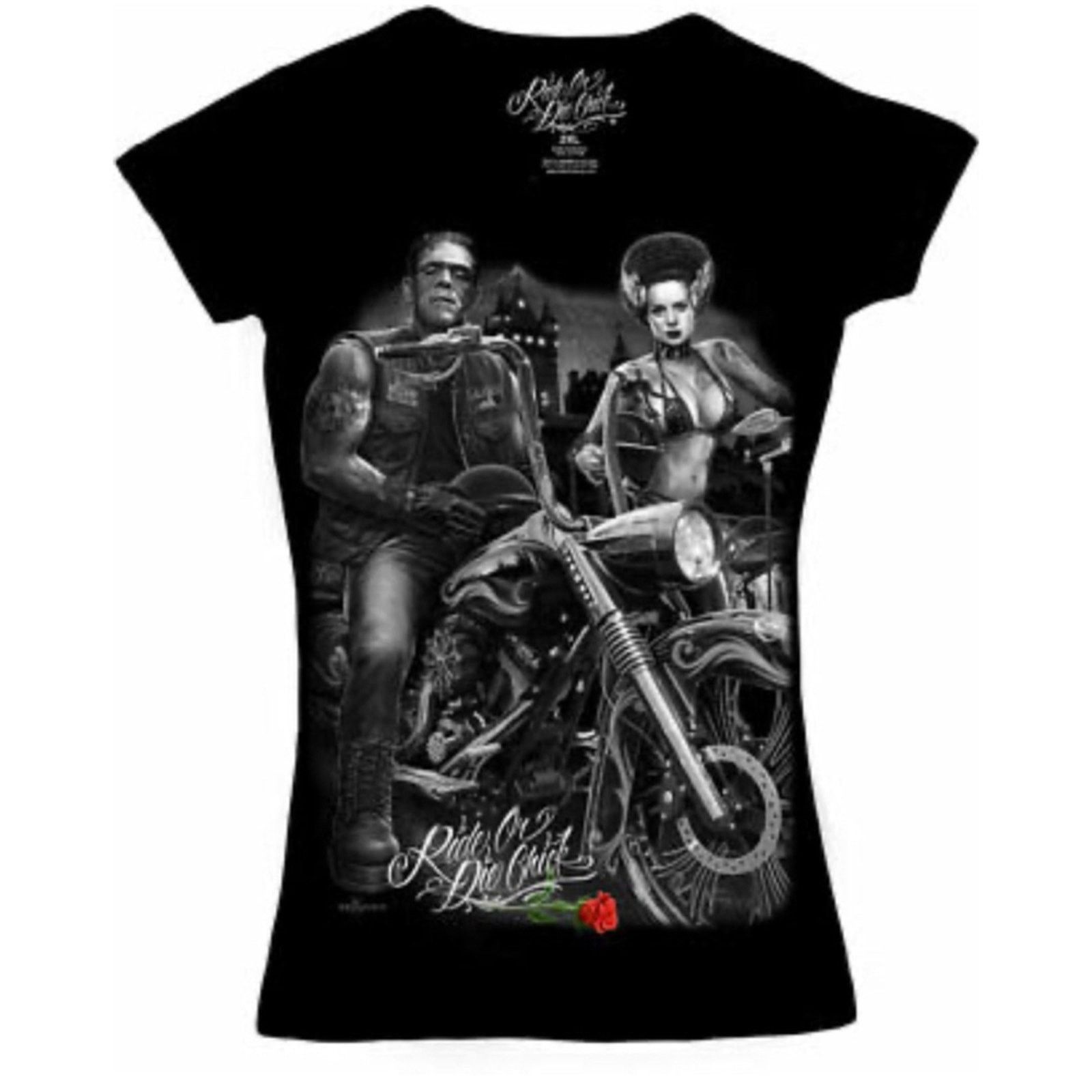 Other Biker Graphic Tee Frankenstein Bride Gothic Streetwear L Size L / US 10 / IT 46 - 2 Thumbnail