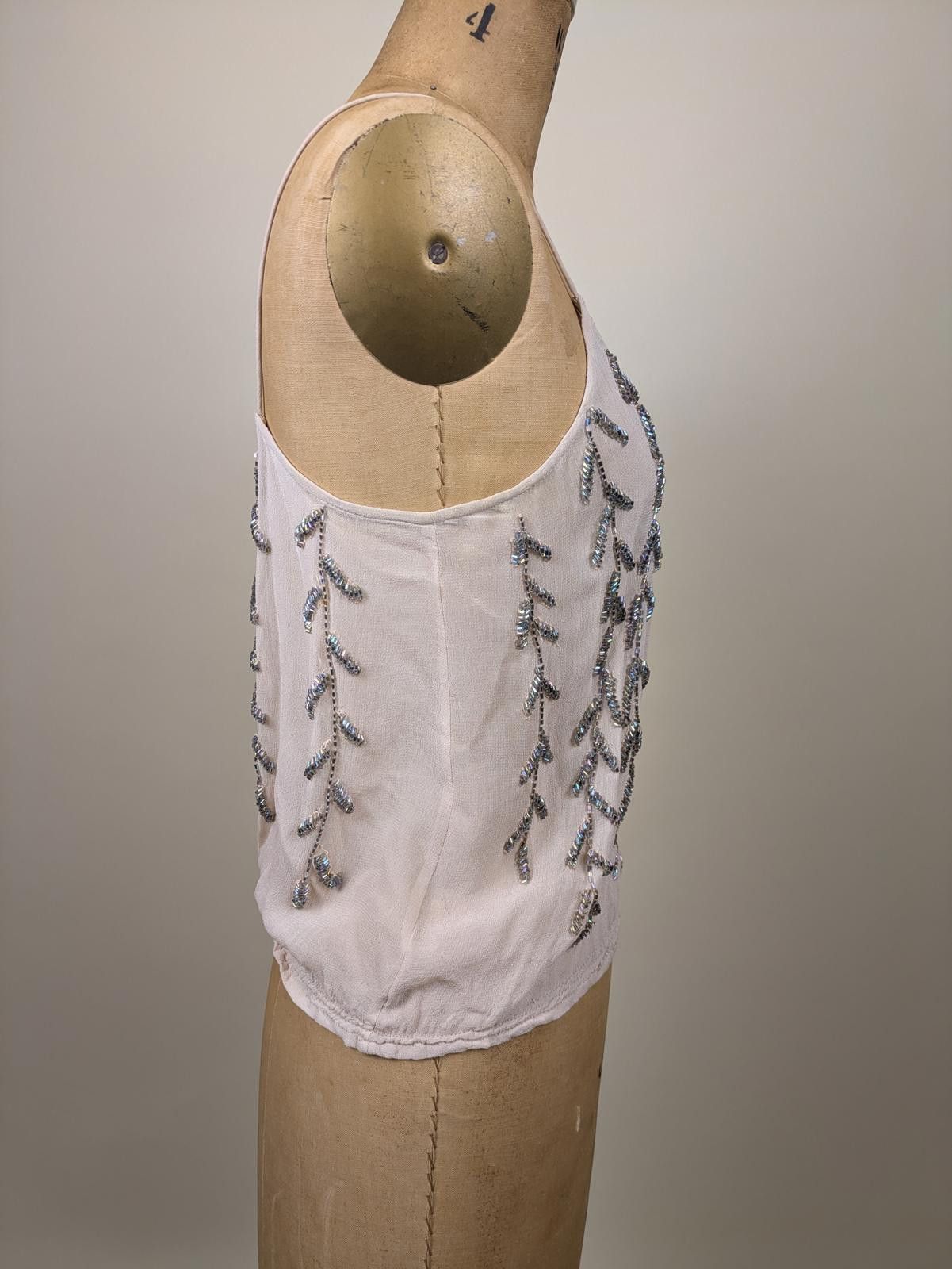 Other 1930's handmade pink chiffon heavy beaded cami Size ONE SIZE - 2 Thumbnail