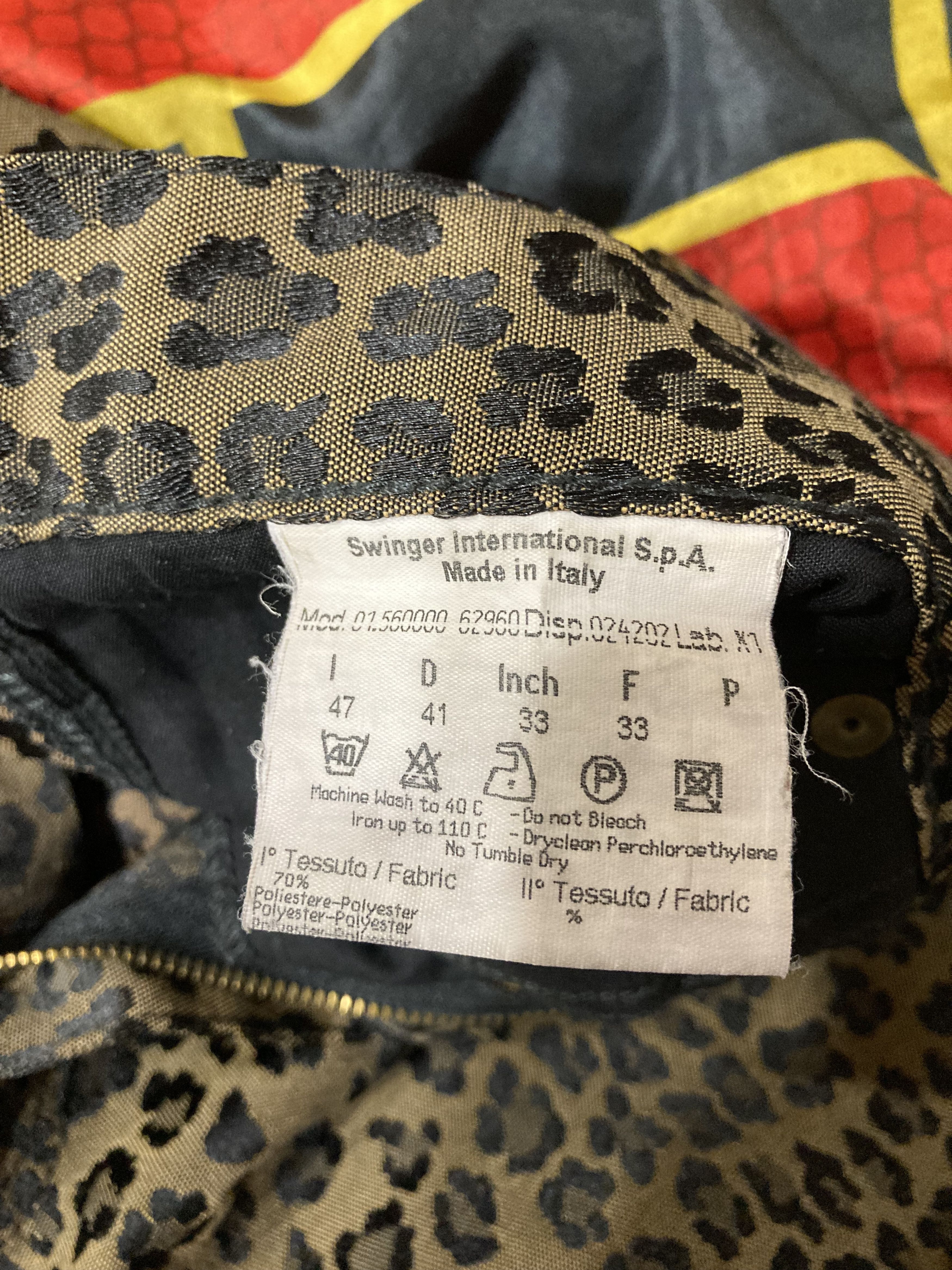 Fendi VINTAGE FENDI PANTS JEANS LEOPARD PRINT MONOGRAM Size 32" / US 10 / IT 46 - 9 Thumbnail