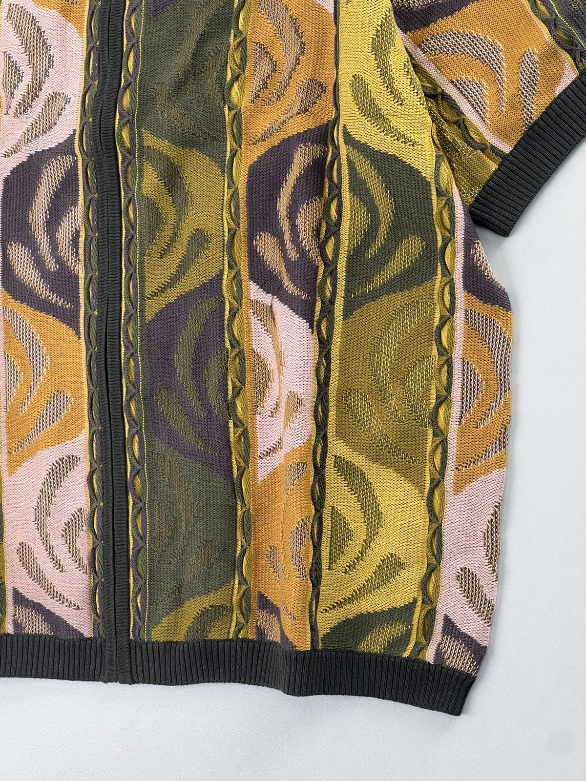 Supreme Abstract textured zip up polo Size US M / EU 48-50 / 2 - 6 Thumbnail
