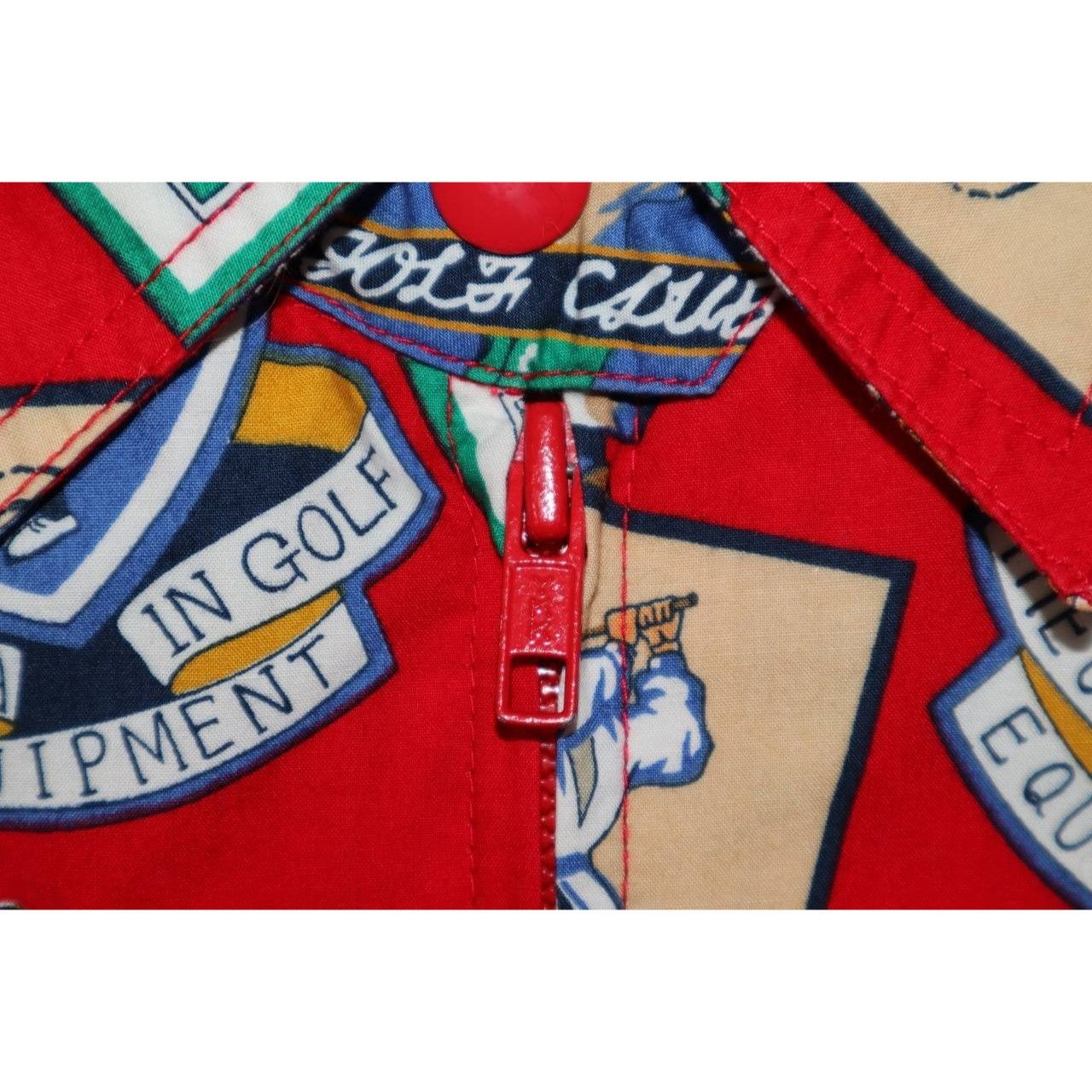 Vintage Vintage LizSport Golf Jacket Womens Size Large Red Graphic Size L / US 10 / IT 46 - 7 Thumbnail