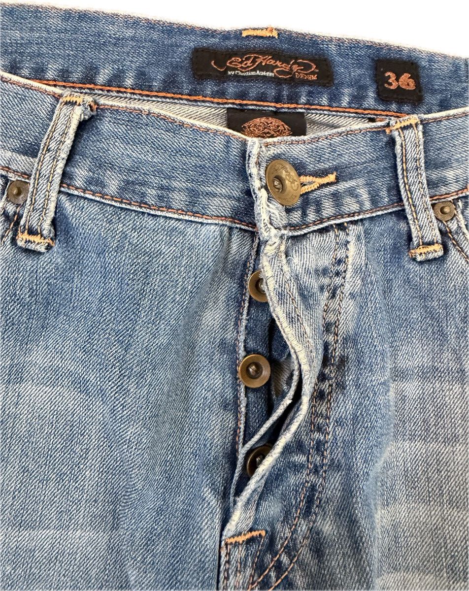 Ed Hardy Distressed Ed Hardy Spelled Out Jeans Size US 36 / EU 52 - 9 Thumbnail