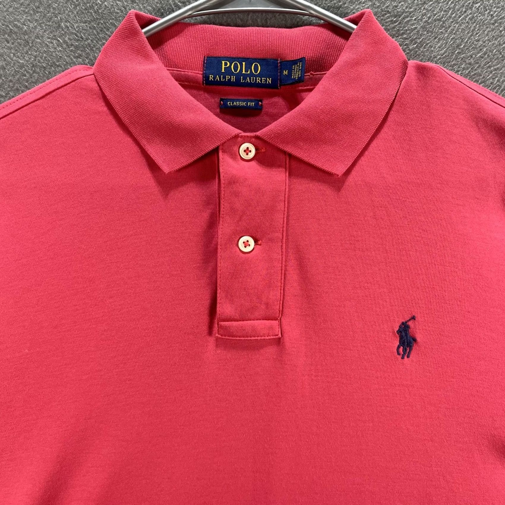 Polo Ralph Lauren Polo Ralph Lauren Polo Shirt Mens Medium Classic Fit Embroidered Pony Red Size US M / EU 48-50 / 2 - 2 Thumbnail