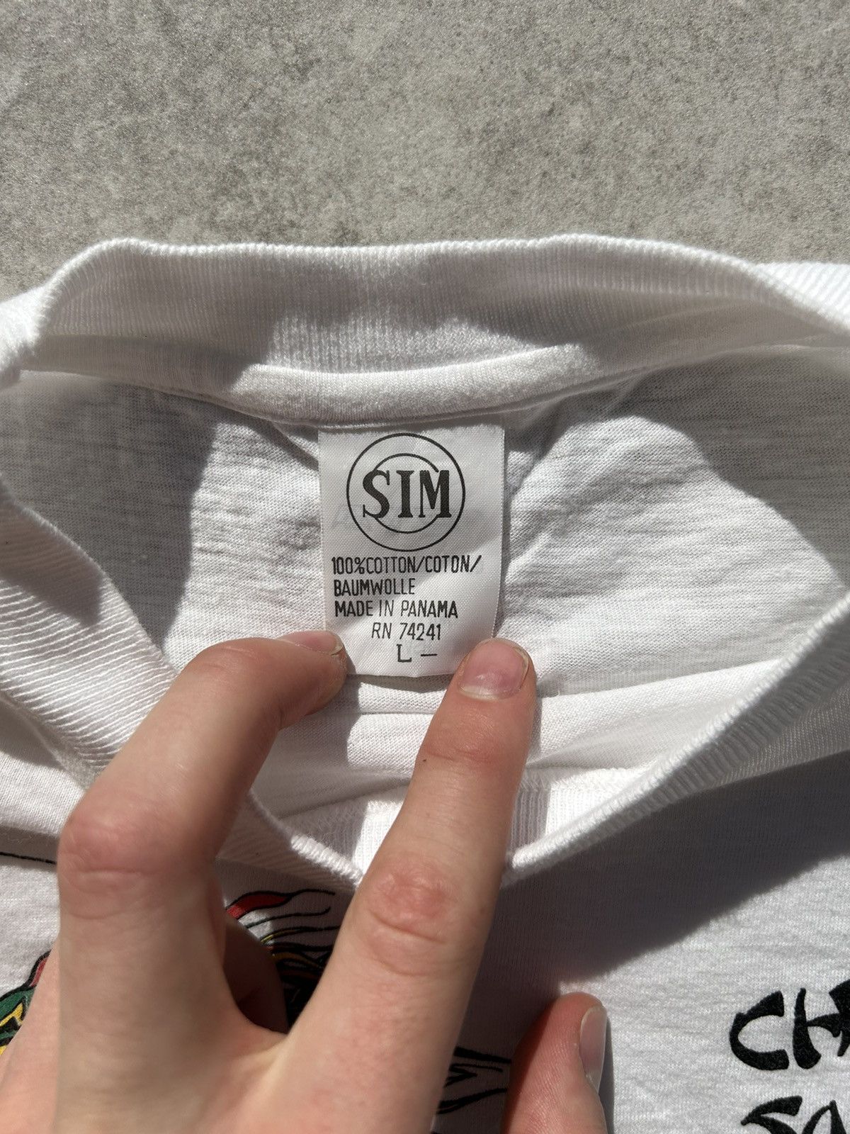 Hanes × Vintage 1987 Chinatown Single Stich SF tee 80s Size US L / EU 52-54 / 3 - 7 Thumbnail