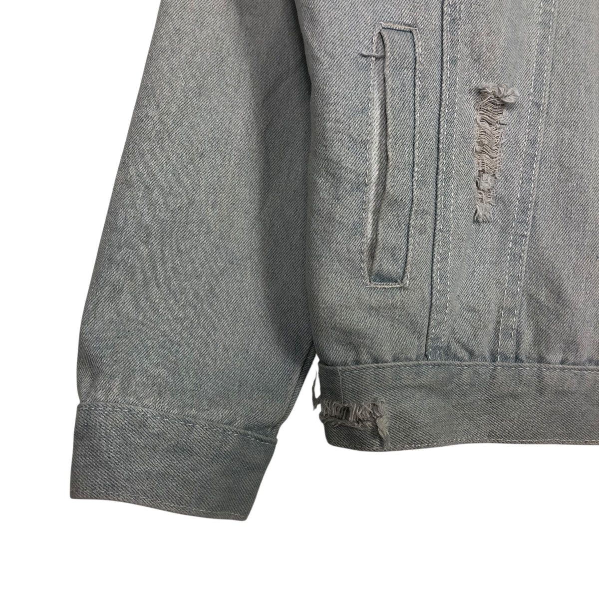 Japanese Brand 🔥VINTAGE DENIM JACKET BIKER UNBRANDED BIG LOGO BACK HIT Size US M / EU 48-50 / 2 - 10 Thumbnail
