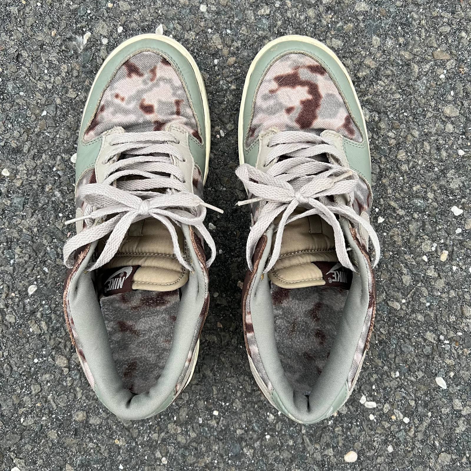 Nike × Vintage Vintage 2005 nike dunk low pro Camo 307696-351 skate shoes Size US 10 / EU 43 - 7 Thumbnail