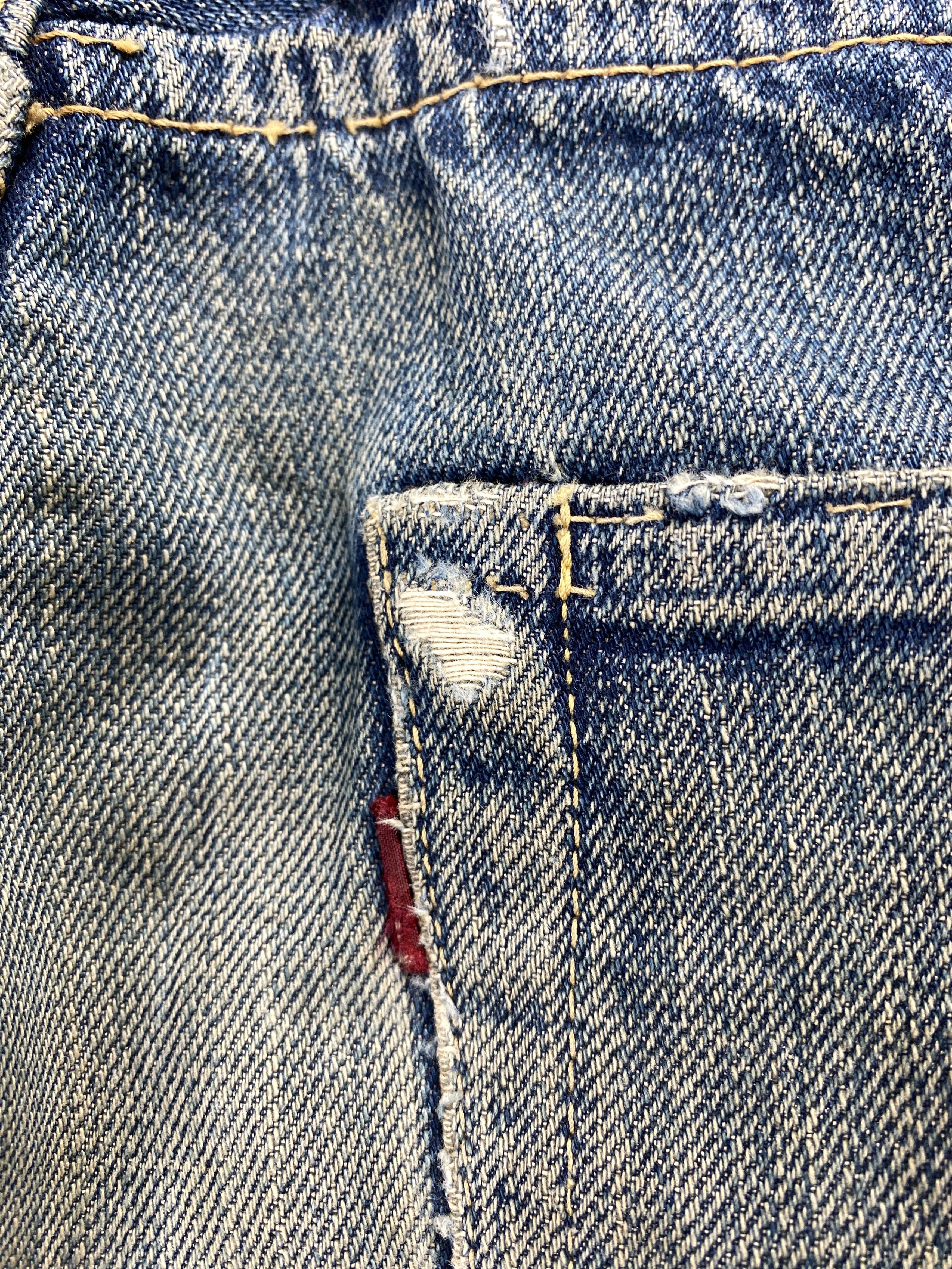 Japanese Brand 💢 Selvedge Joe Mccoy & Co Faded Distressed Jeans CP0084 Size US 32 / EU 48 - 13 Thumbnail