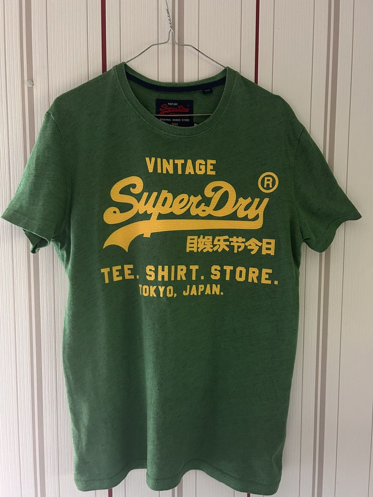 Superdry × Vintage Vintage Superdry Green Tee Size US M / EU 48-50 / 2 - 1 Thumbnail