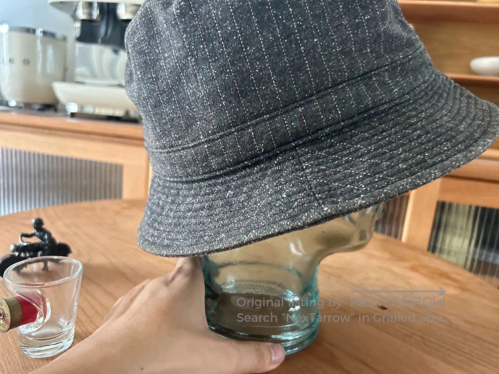 Freewheelers unique gray bucket hat with logo patch. Size ONE SIZE - 5 Thumbnail