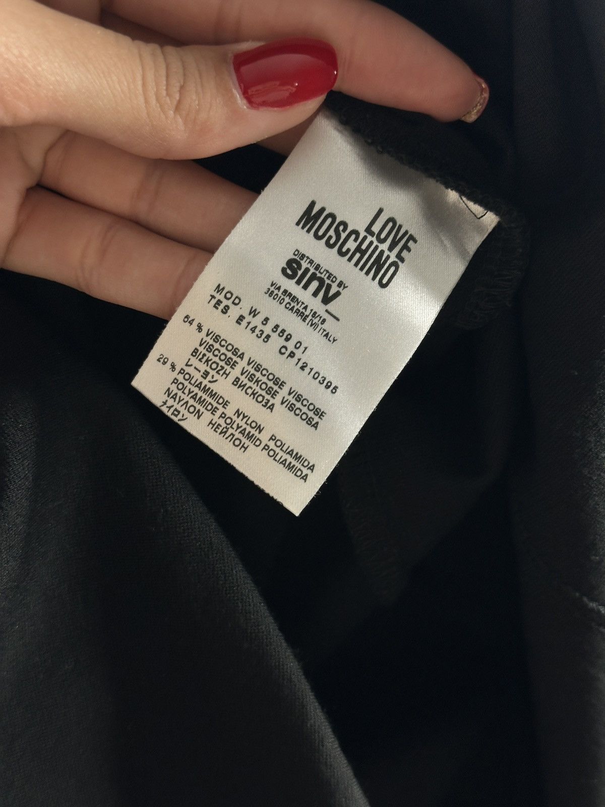 Love Moschino Black dress love Moschino Size M / US 6-8 / IT 42-44 - 5 Thumbnail
