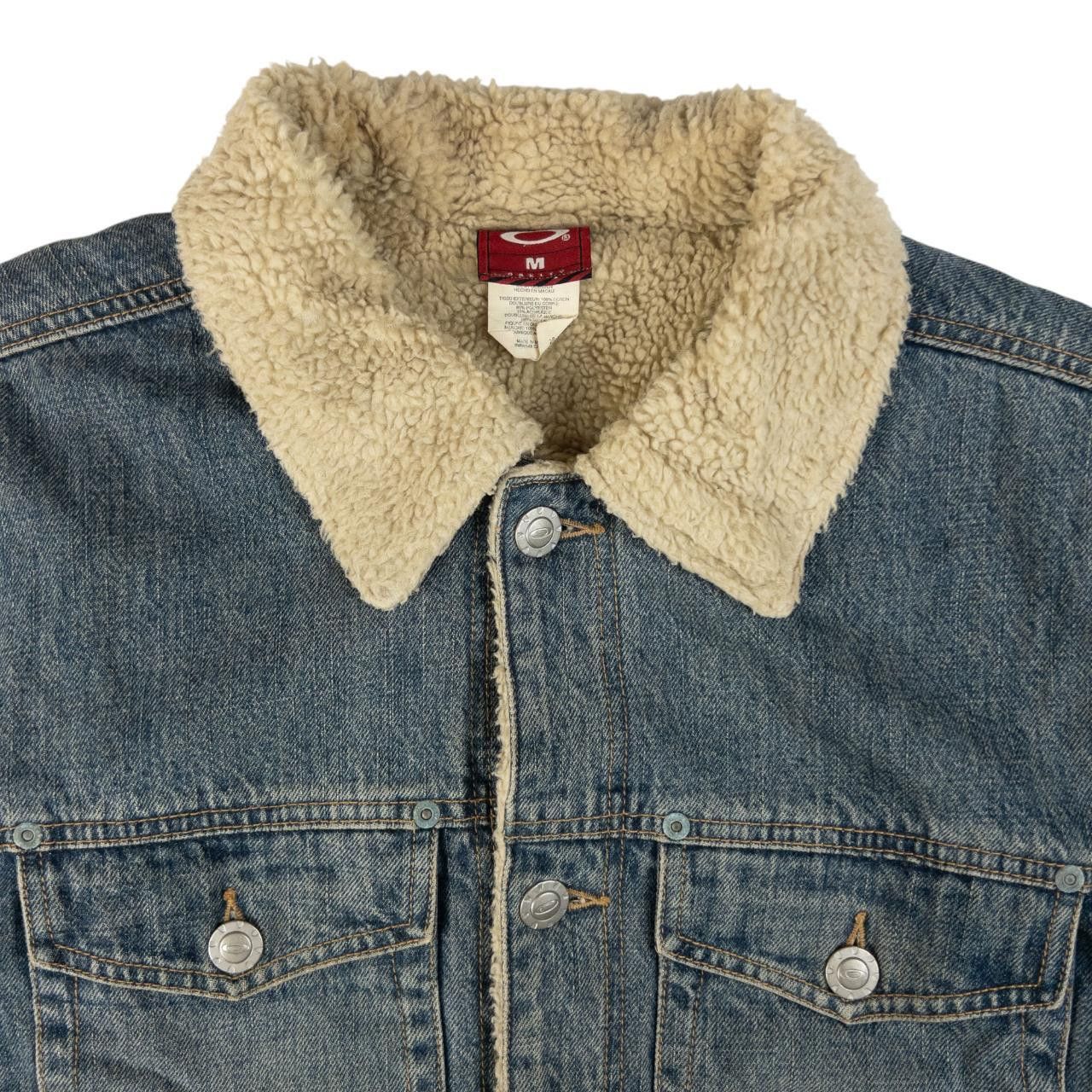 Oakley Vintage Oakley Sherpa Fleece Lined Denim Jacket Size M Size US M / EU 48-50 / 2 - 3 Thumbnail