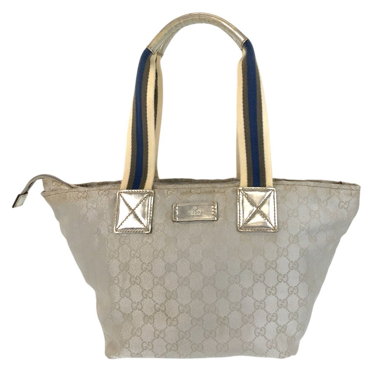 Gucci Gucci Gucci GG Canvas Sheline Silver 2way Bag 131230 Canvas Shoulder Bag 131230 DUTY FREE for USA Size ONE SIZE - 1 Thumbnail