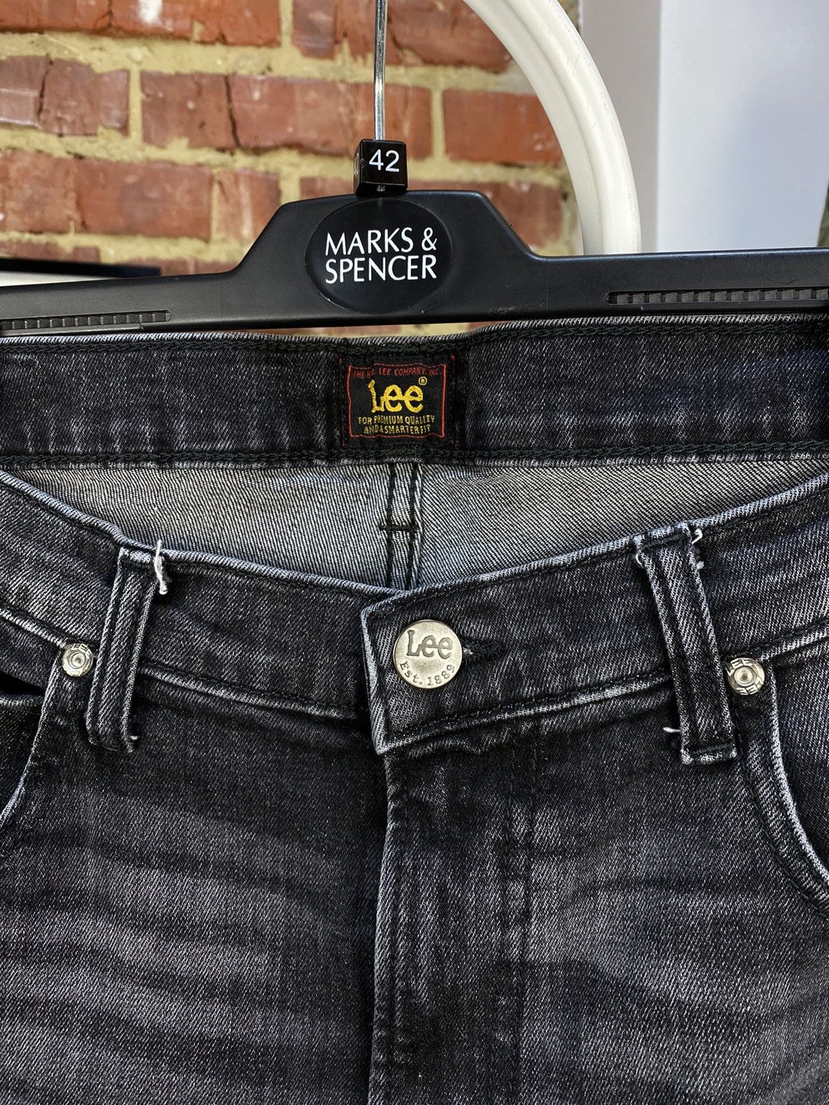 Lee × Vintage Lee Daren Zip Fly Gray Denim Jeans Size US 32 / EU 48 - 4 Thumbnail