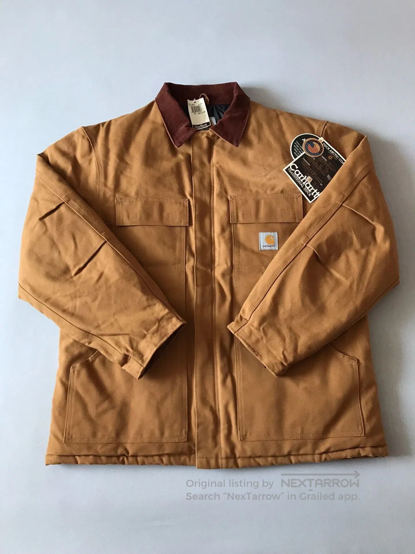 Carhartt Carhartt C03 BRN Canvas Work Jacket. Size US S / EU 44-46 / 1 - 1 Thumbnail