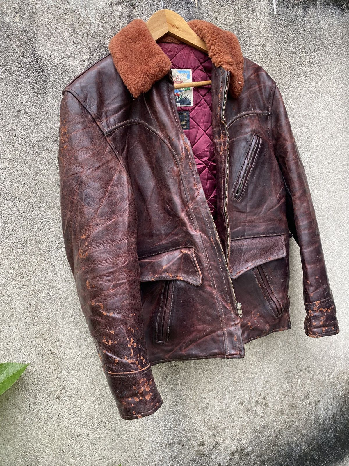 Aero Leathers 🔥Vintage Aero Leather halfbelt highwayman jacket Size US S / EU 44-46 / 1 - 3 Thumbnail