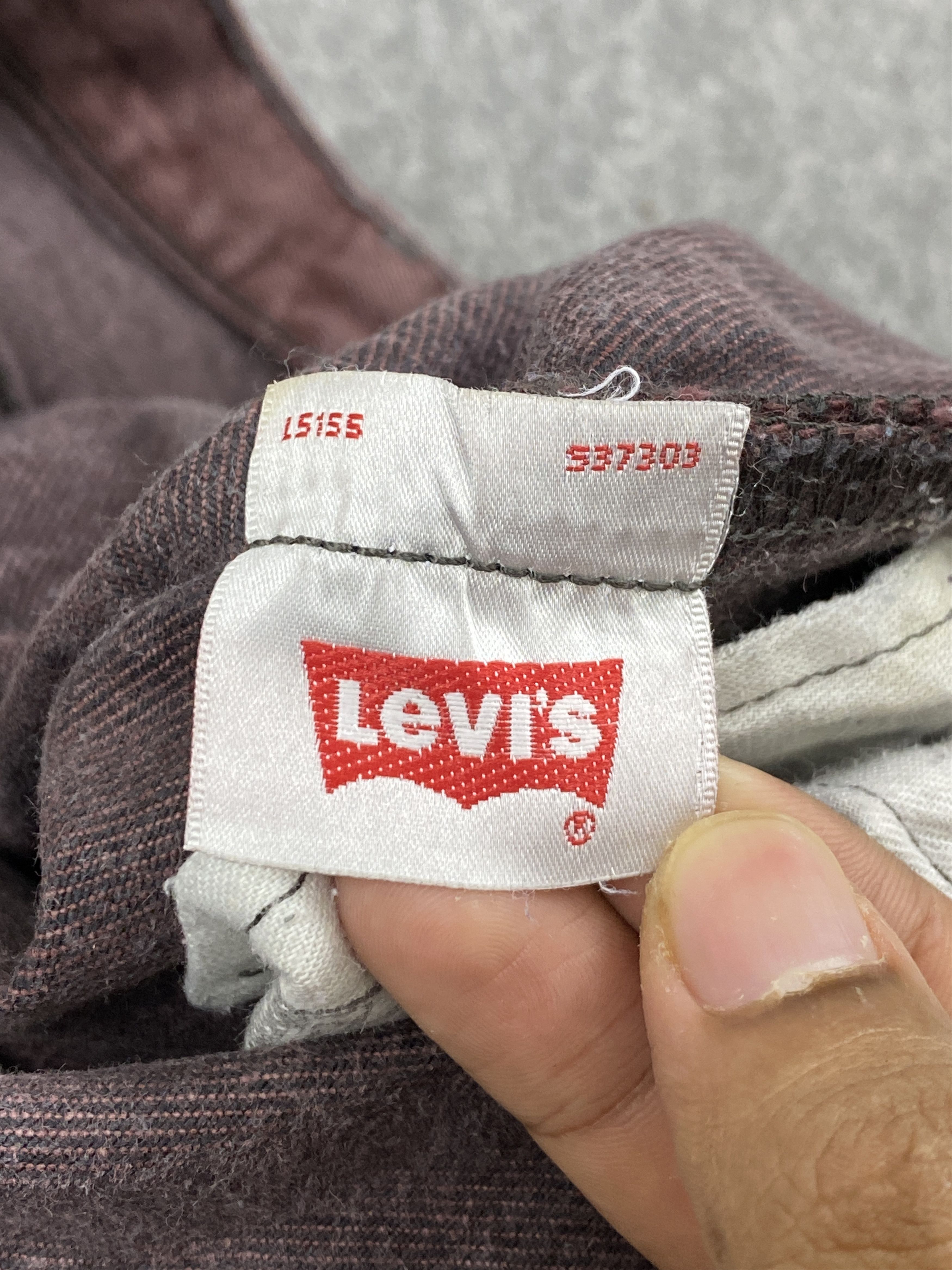 Levi's × Vintage Maroon Colour Vintage Levis 501 Jeans Size US 44 / EU 60 - 10 Thumbnail