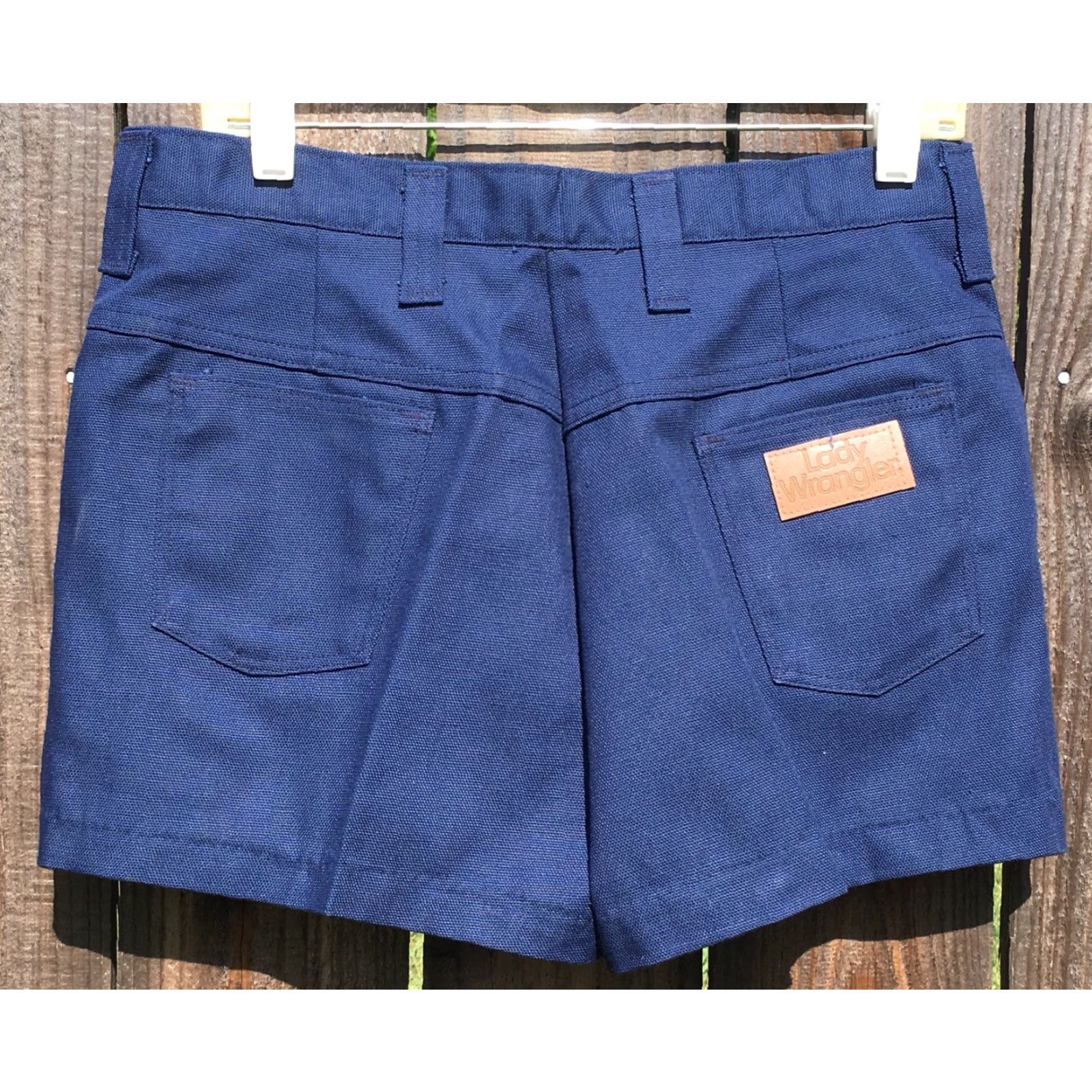 Wrangler VINTAGE Wrangler Shorts High Waist Lady 16 32" Waist Blue Rockabilly 60s 70s Short Womens Denim Snap Fly Mid Century Size 38" / US 16 / IT 52 - 7 Thumbnail